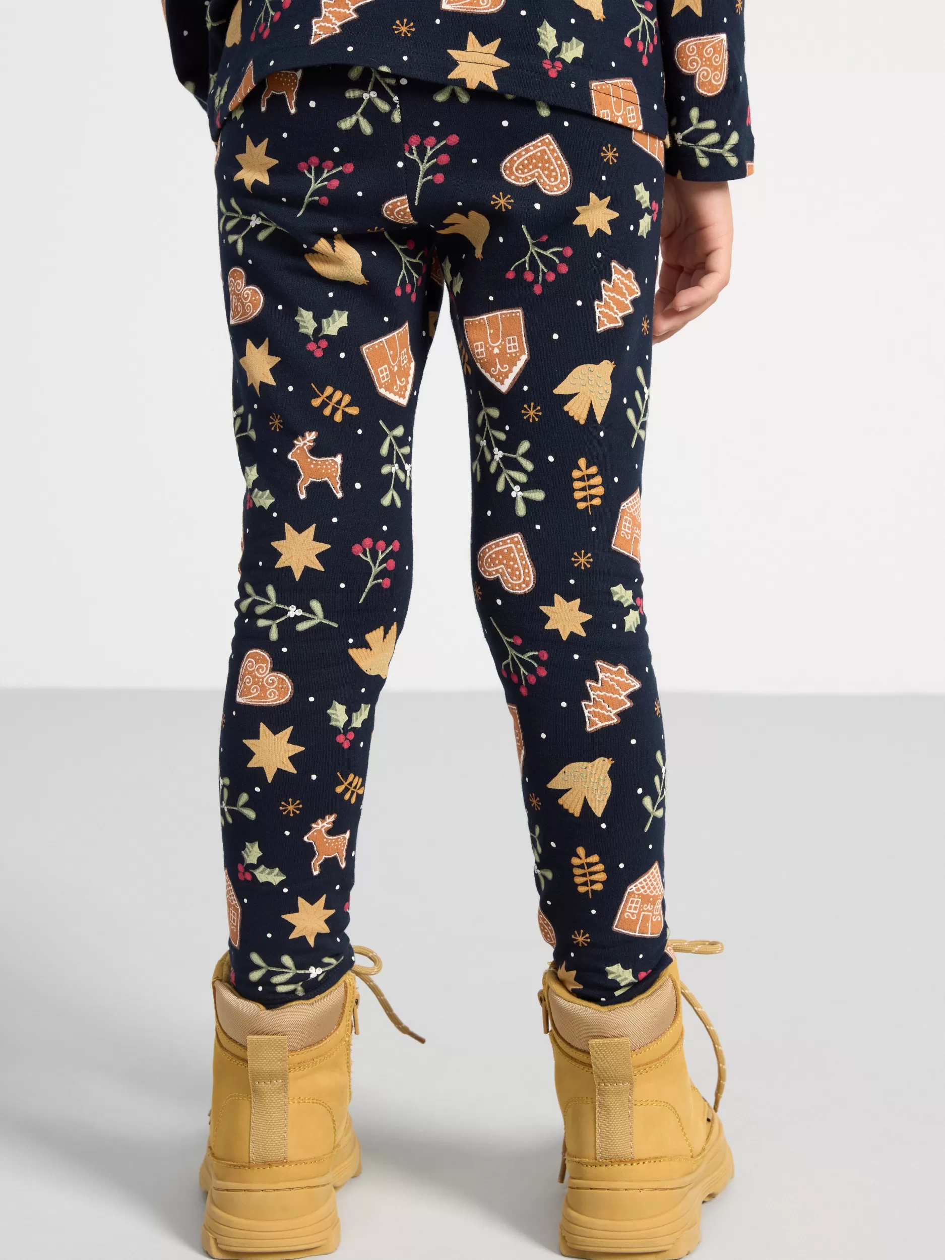 Lindex Bukser & Leggings<Leggings Med Pepperkaker Dark Navy