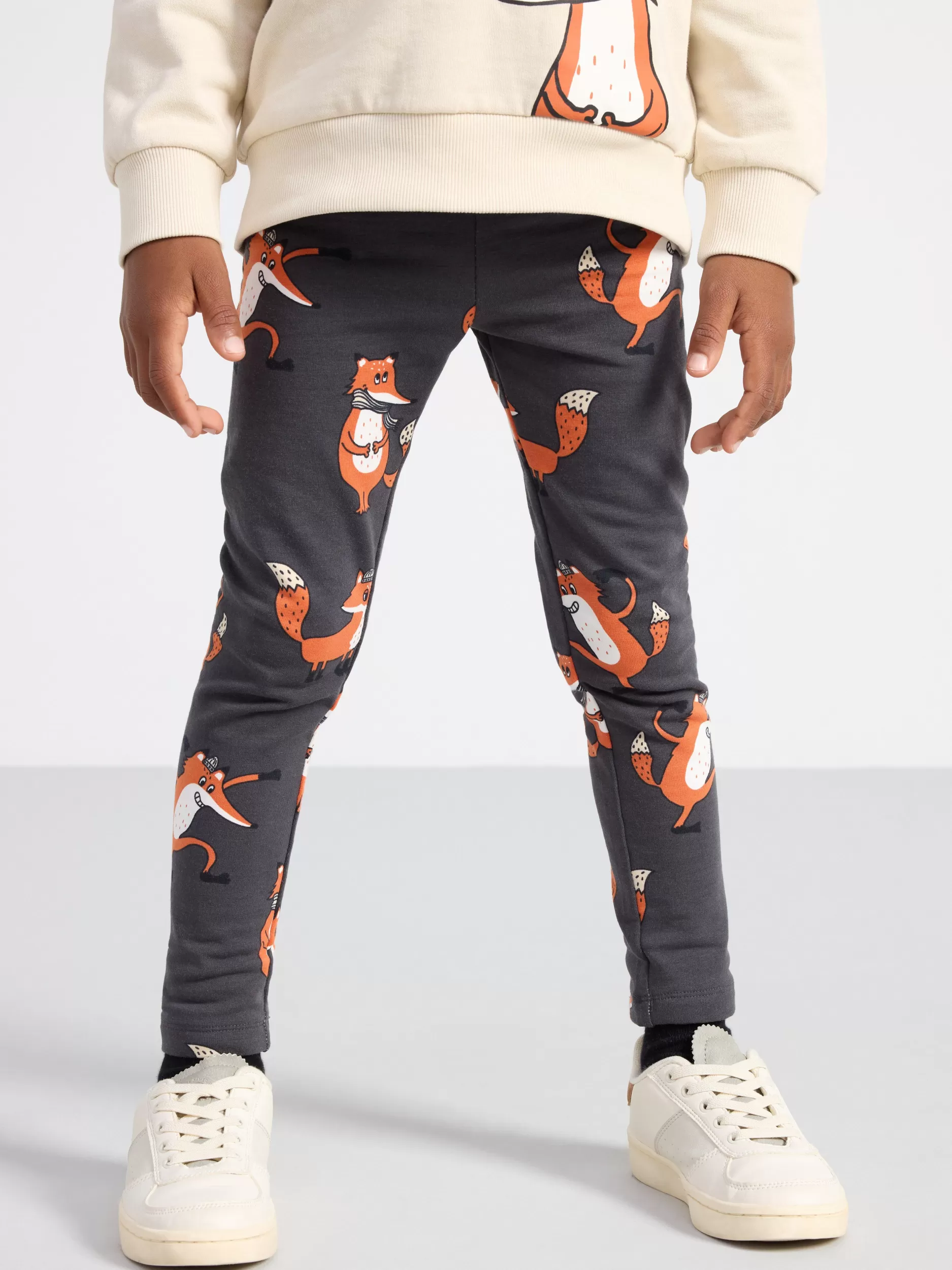 Lindex Bukser & Leggings<Leggings Med Rever Offblack