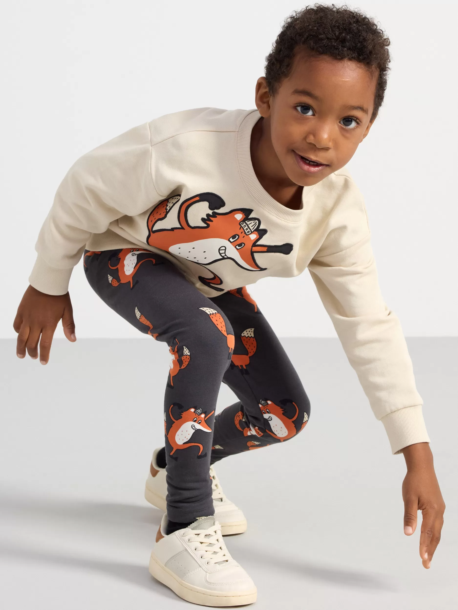 Lindex Bukser & Leggings<Leggings Med Rever Offblack