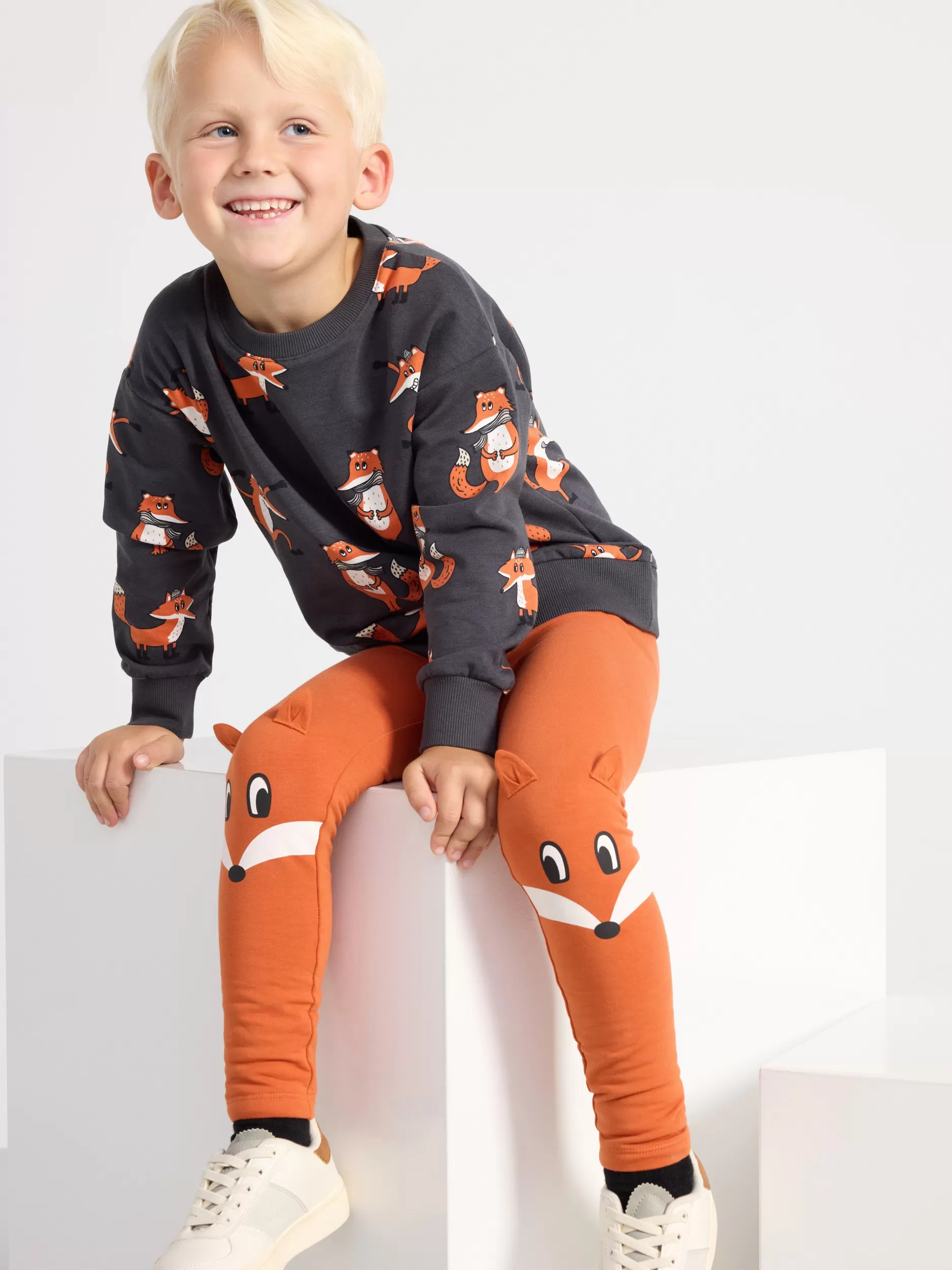 Lindex Bukser & Leggings<Leggings Med Rever Dusty Orange