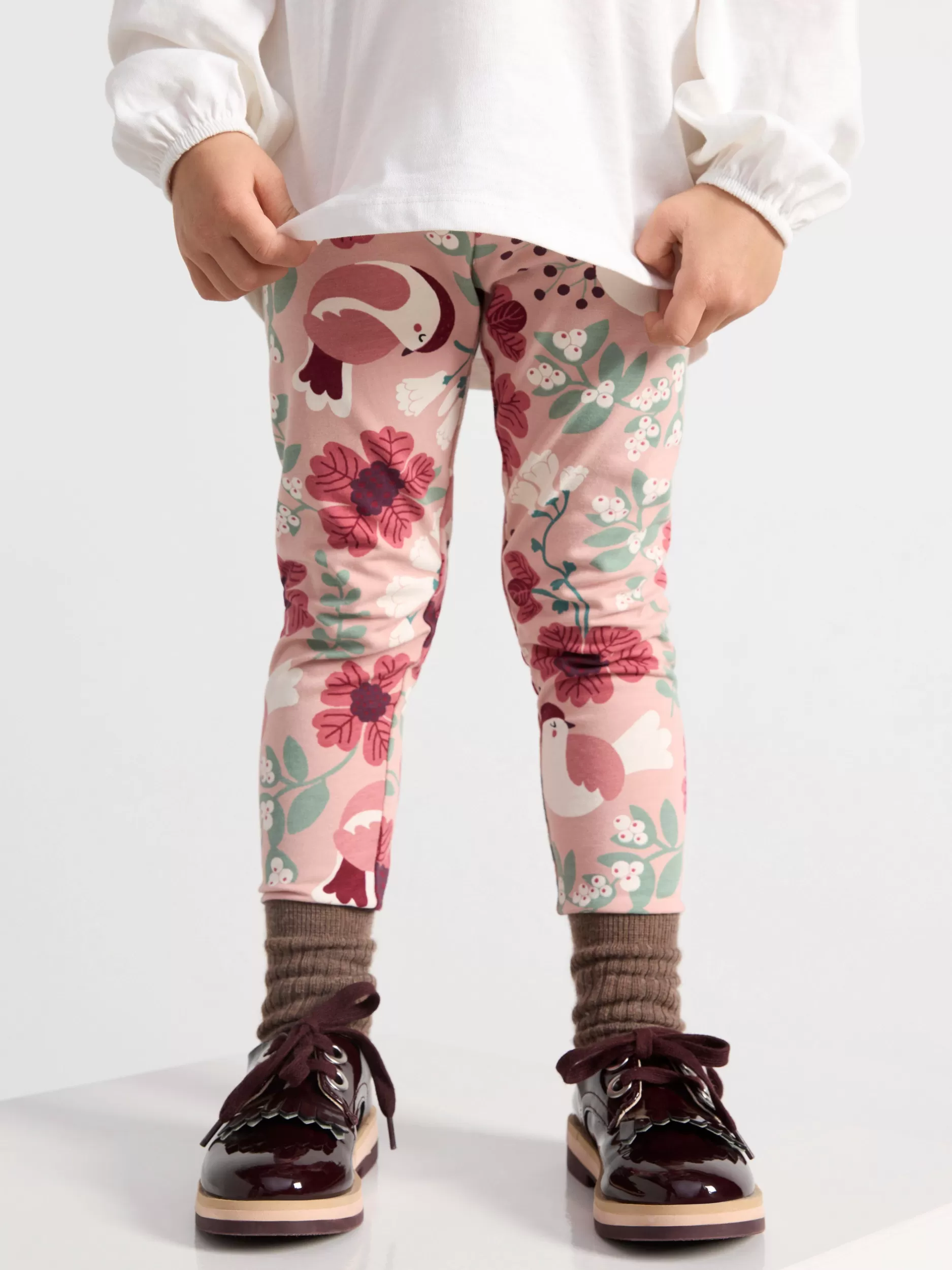 Lindex Bukser & Leggings<Leggings Med Trykk Dusty Pink