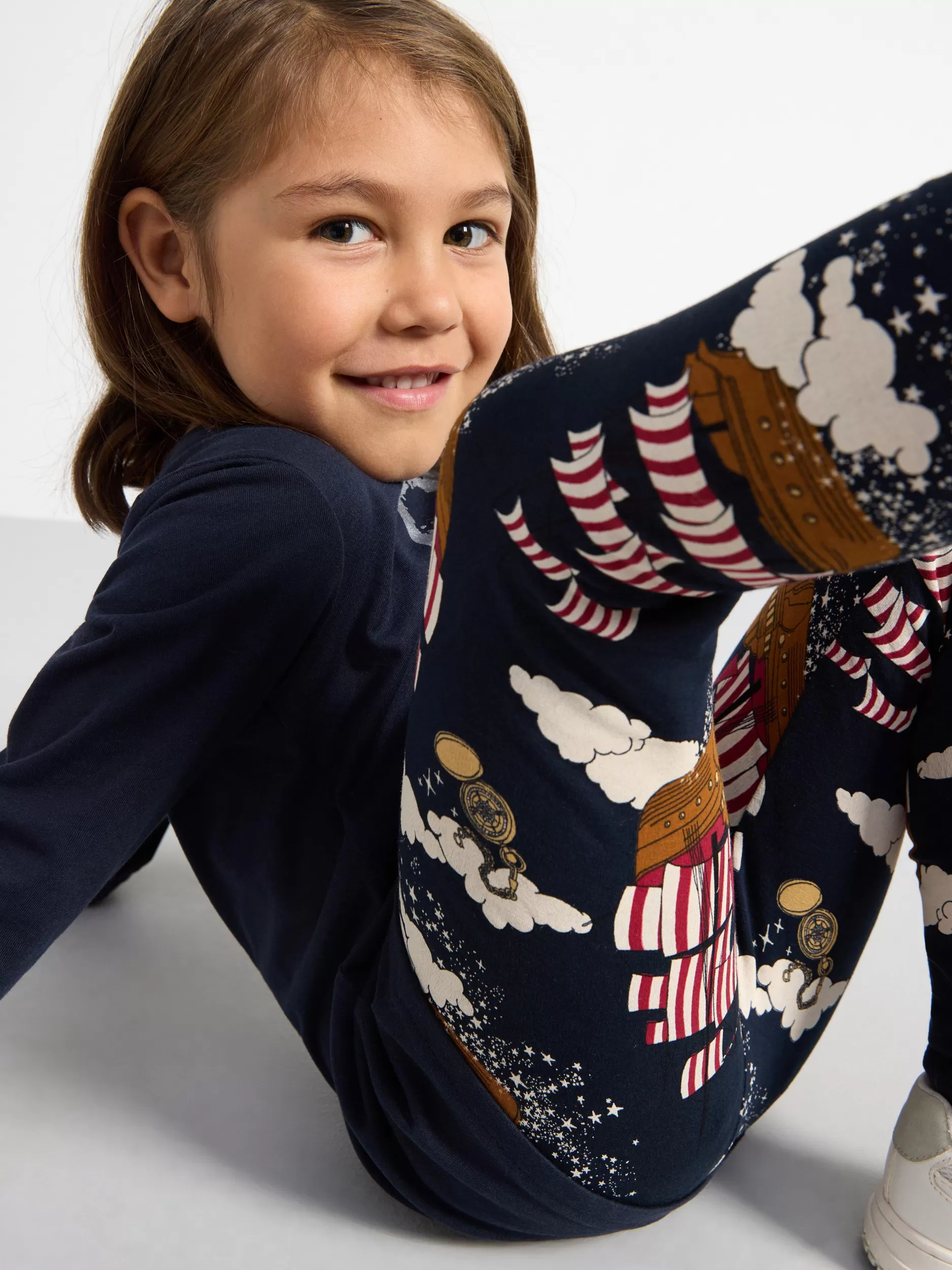 Lindex Bukser & Leggings<Leggings Med Trykk Dark Navy