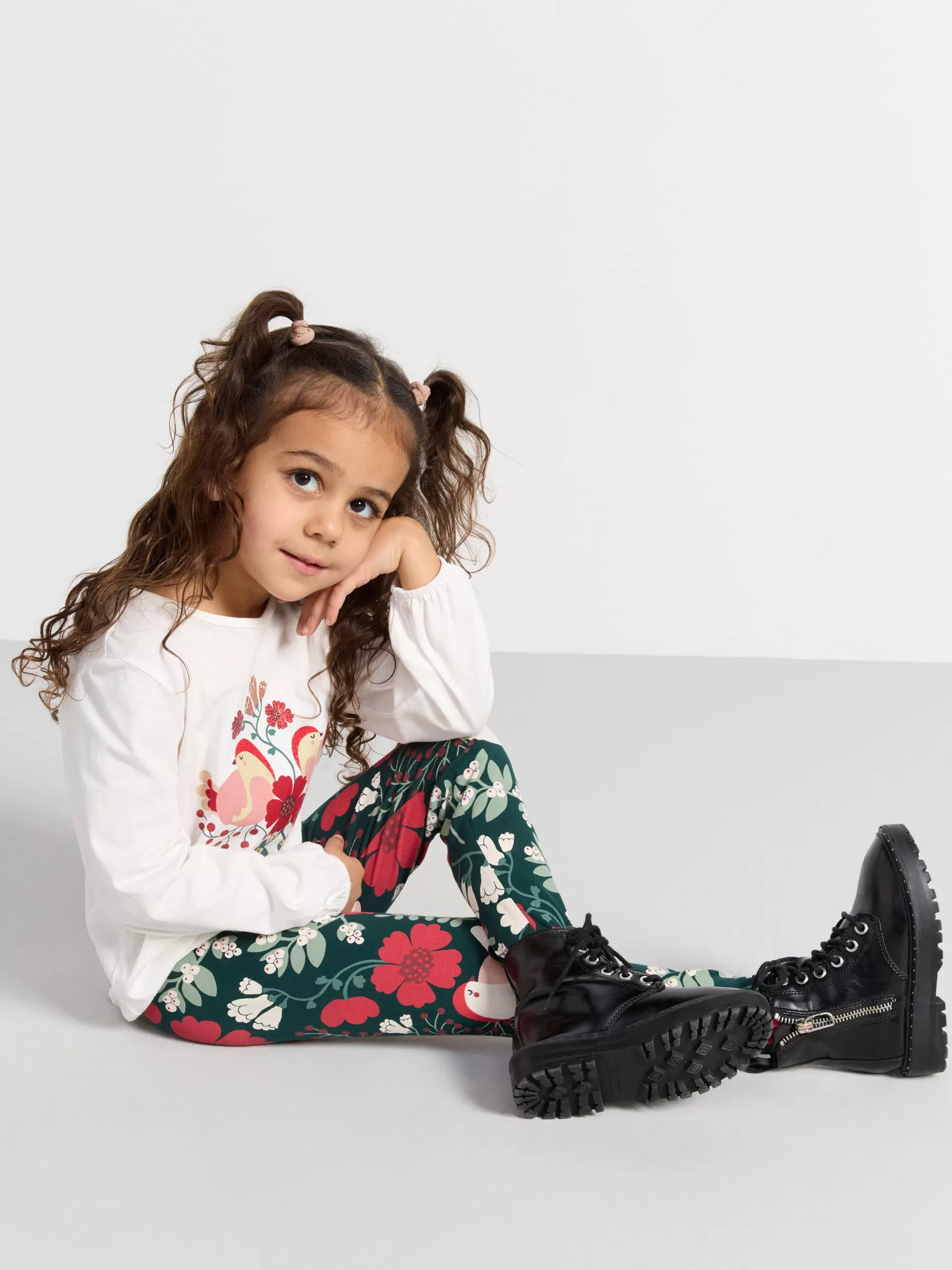 Lindex Bukser & Leggings<Leggings Med Trykk Dark Green
