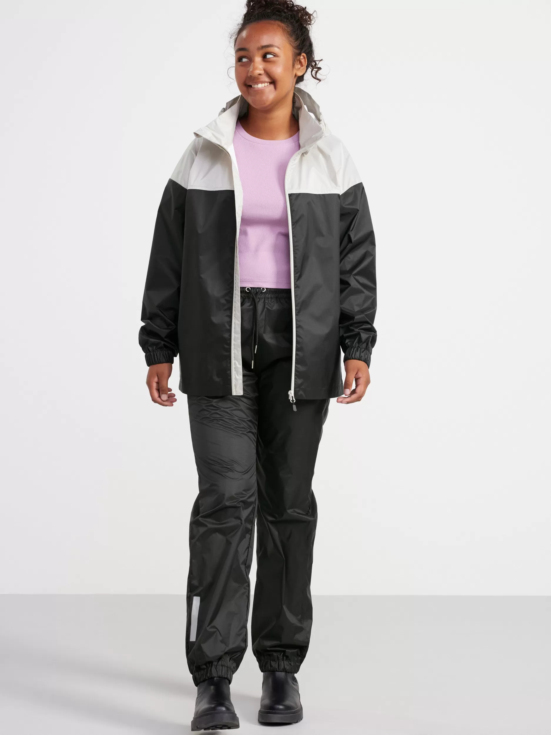 Lindex Alt Regntoy<Lett, Vanntett Jakke Black