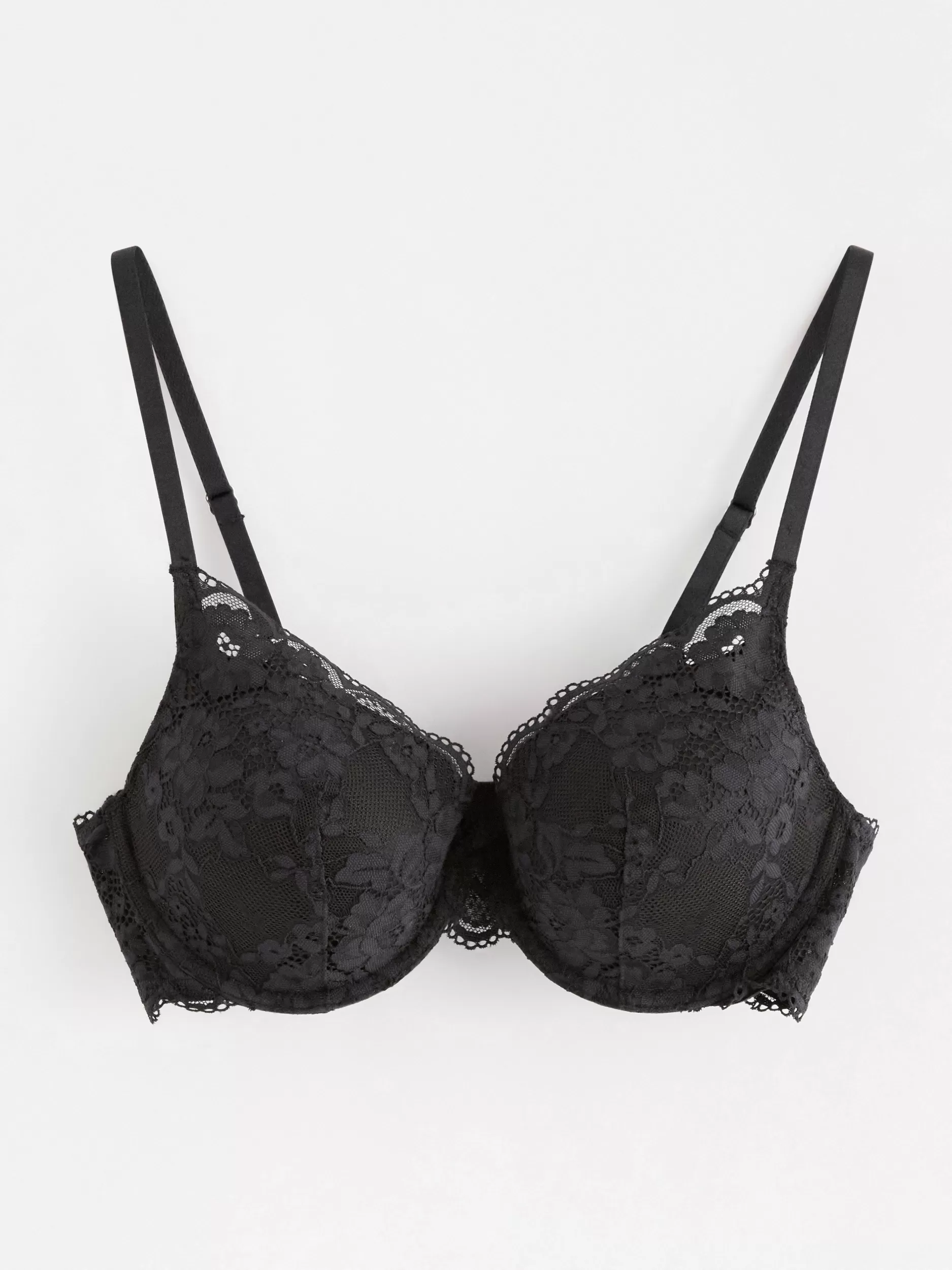 Lindex Bh<Lilja T-Skjørte-Bh Med Blonder Black