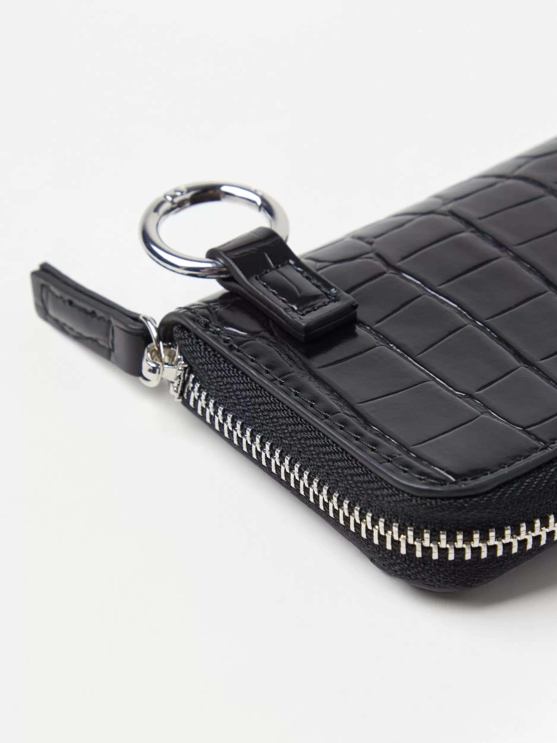 Lindex Vesker<Lommebok Med Krokodillemonster Black