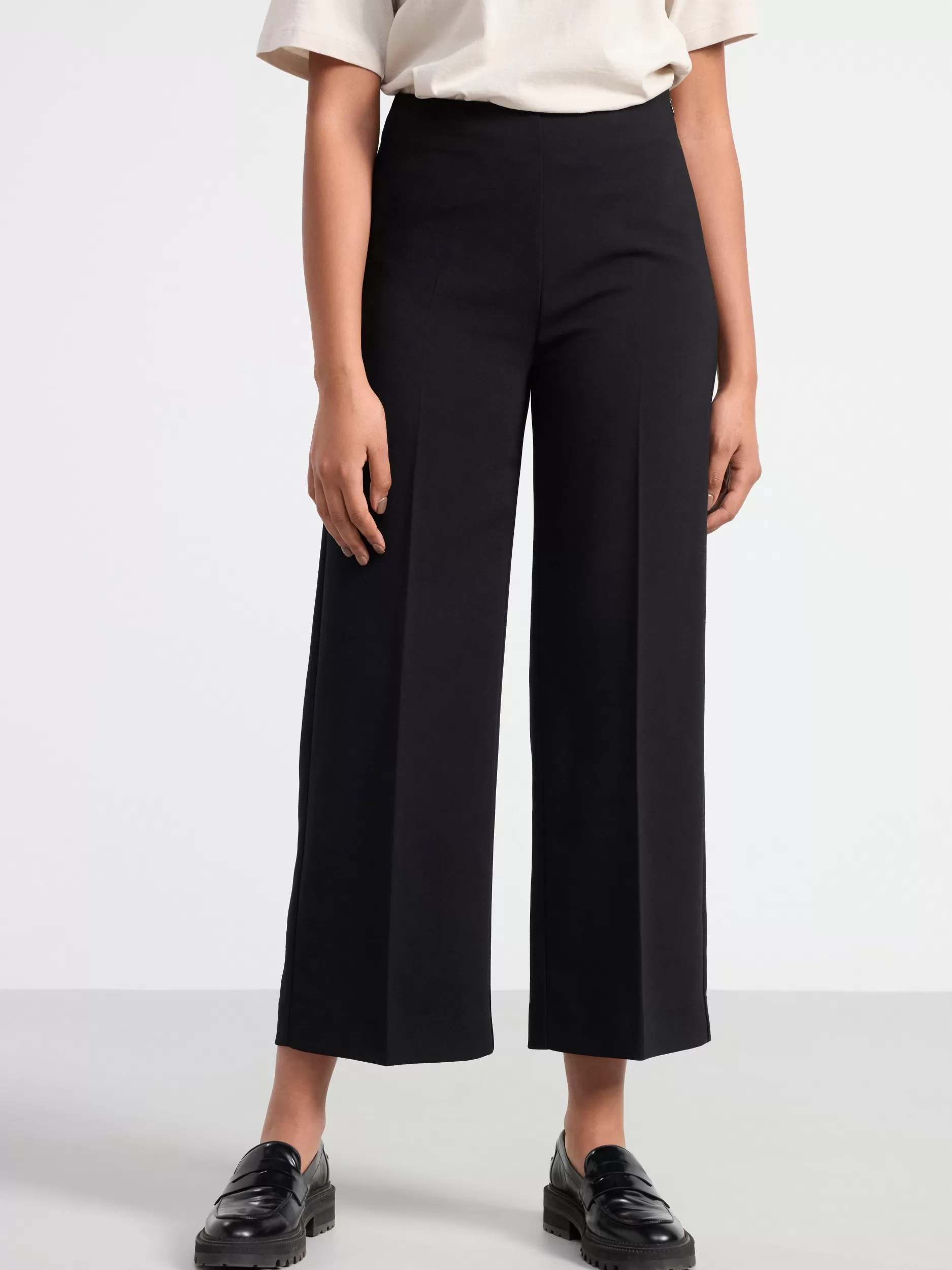 Lindex Bukser<Lykke Bukser Med Hoy Midje Beskarne Black