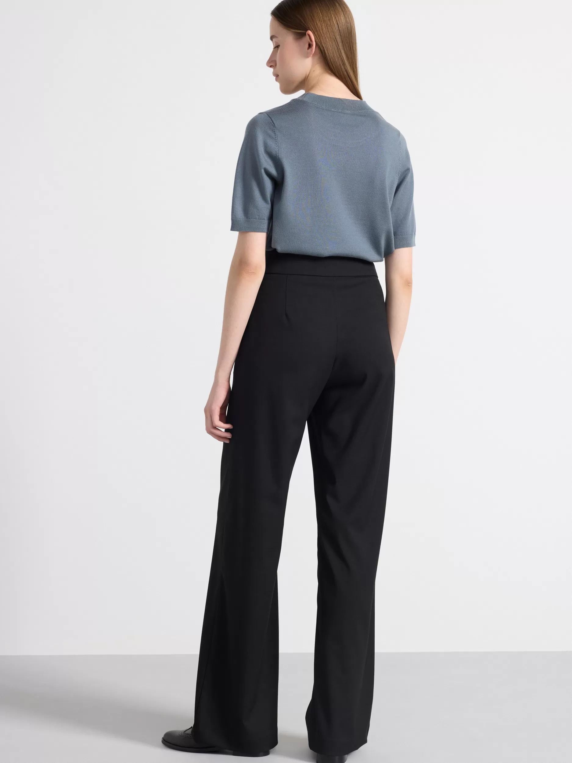 Lindex Bukser<Lykke The Wide Bukser Med Ekstra Langt Bein Black