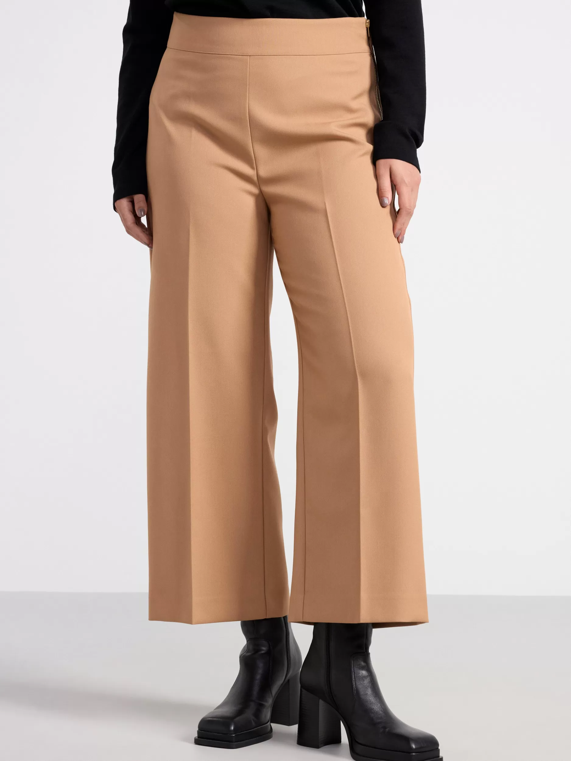 Lindex Bukser<Lykke-Bukse Med Hoyt Liv Light Brown