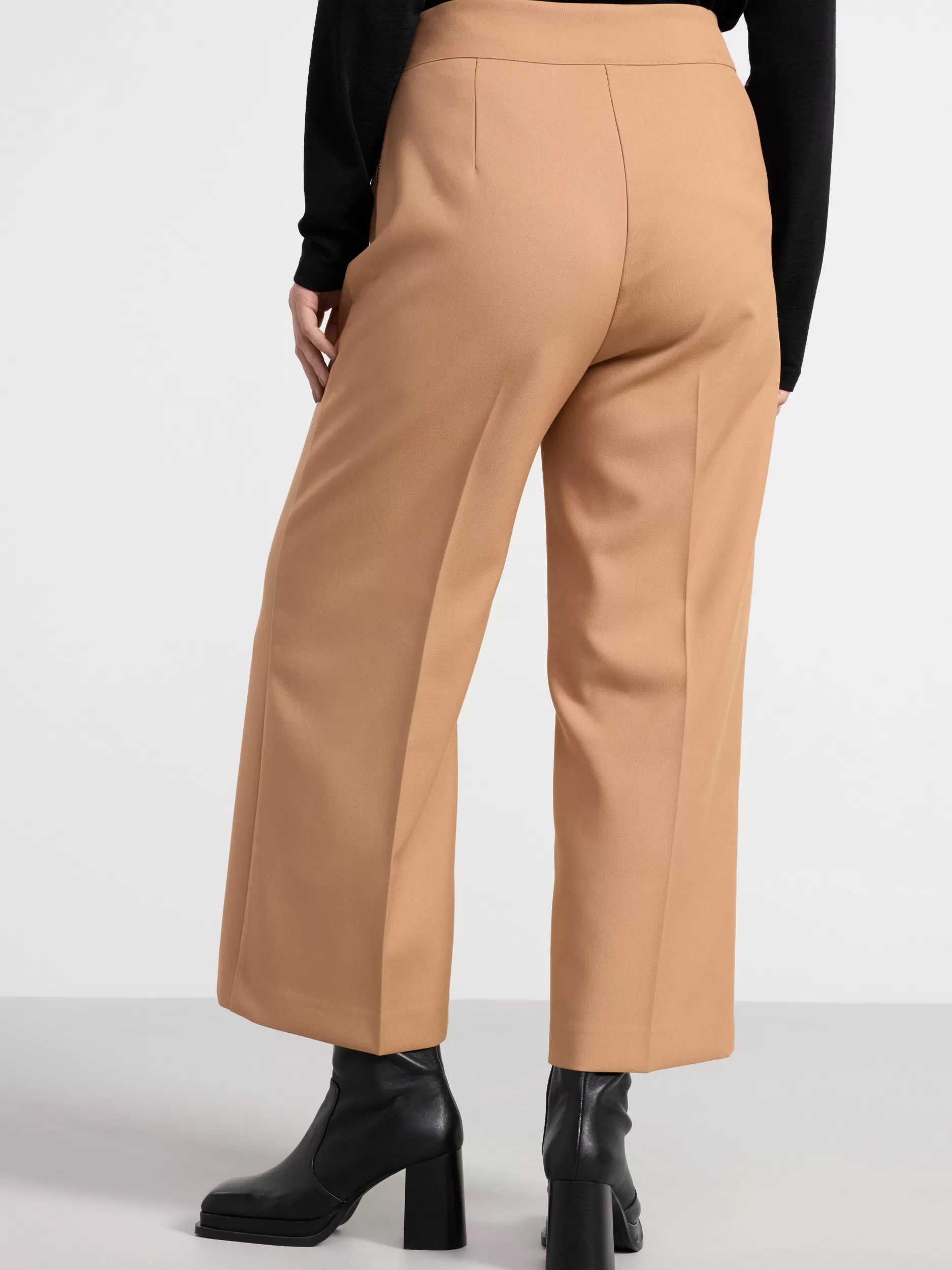 Lindex Bukser<Lykke-Bukse Med Hoyt Liv Light Brown