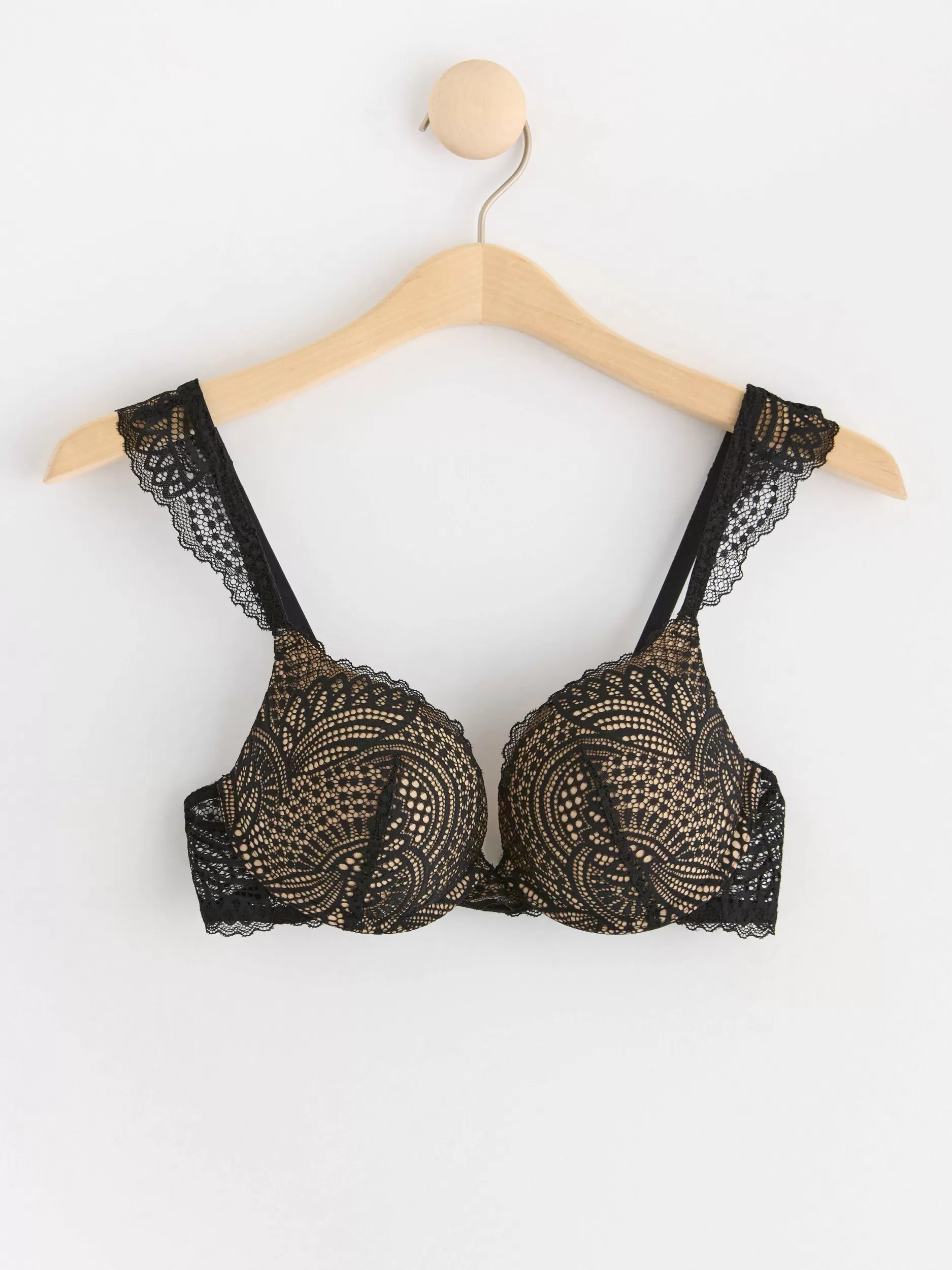 Lindex Bh<Malva Push Up-Bh I Blonde Black