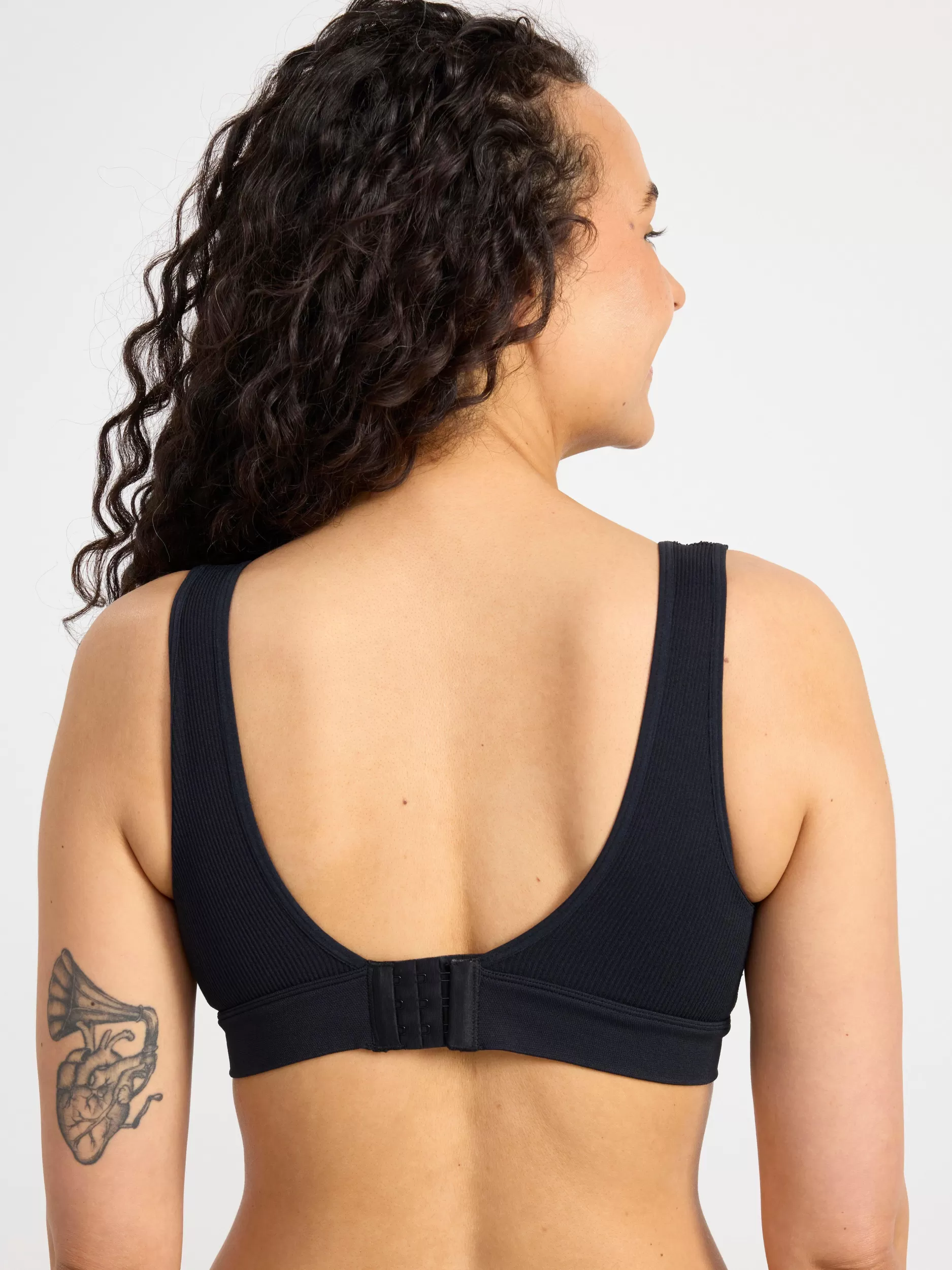 Lindex Mammaundertøy<Mamma Ribbestrikket Amme-Bh Black
