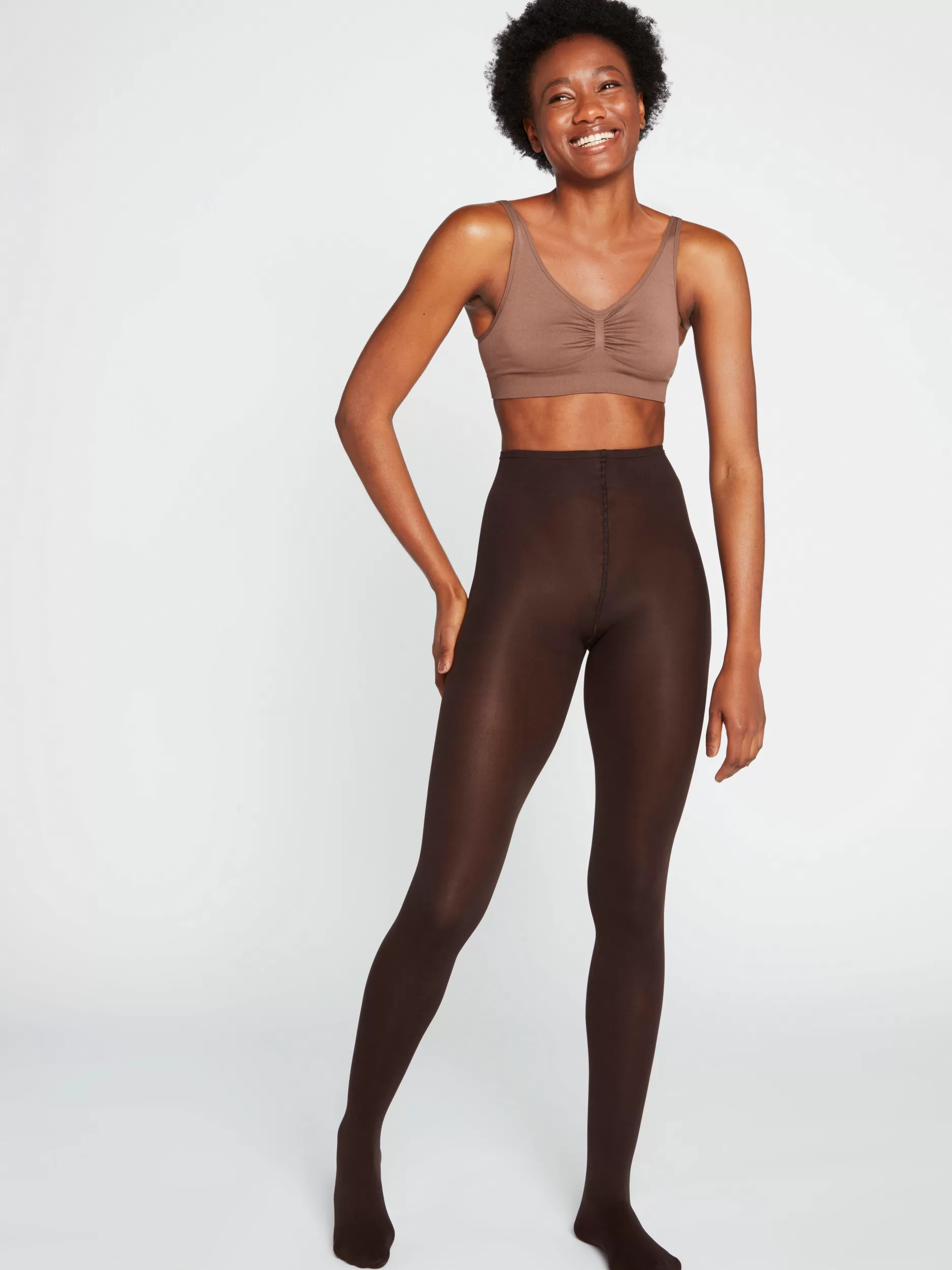 Lindex Strømpebukser Og Leggings<Matt Strompebukse Med Komfortabelt Liv, 80 Denier Dark Brown