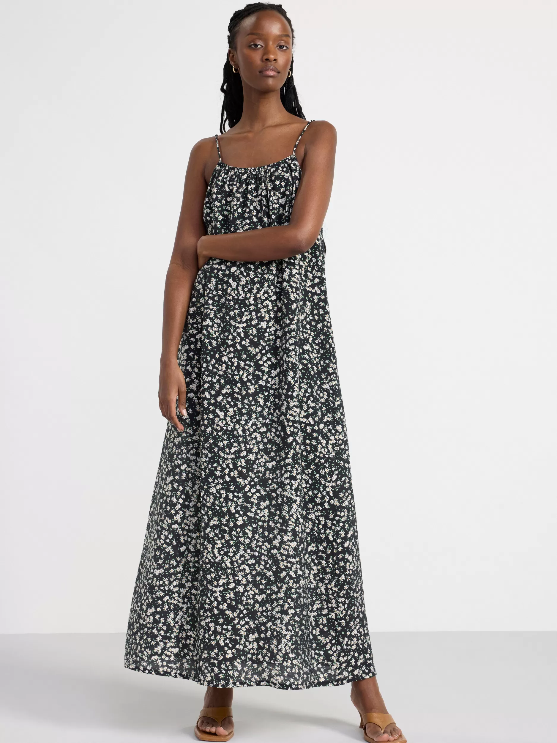 Lindex Kjoler<Maxikjole Med Blomster Black