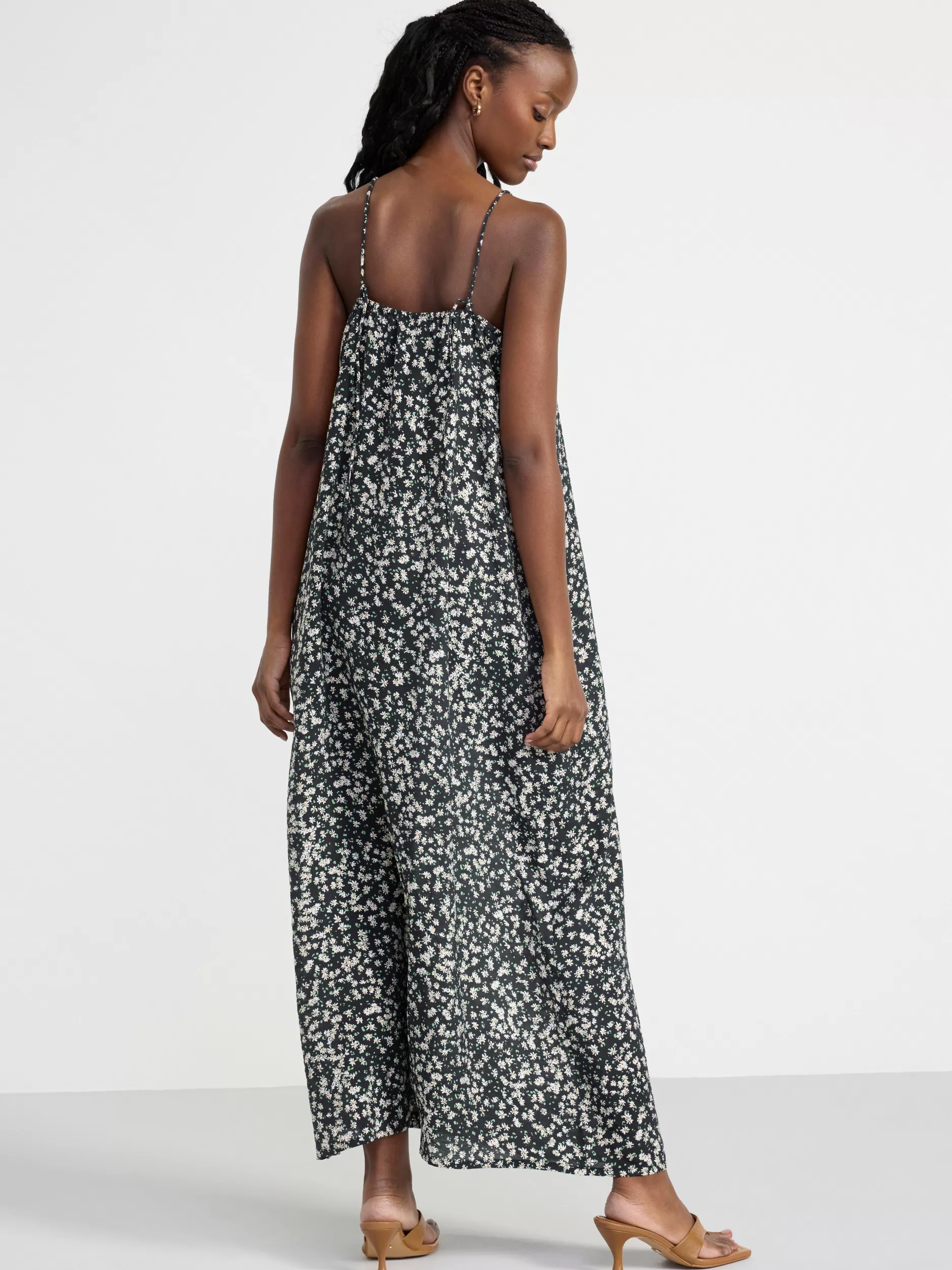 Lindex Kjoler<Maxikjole Med Blomster Black