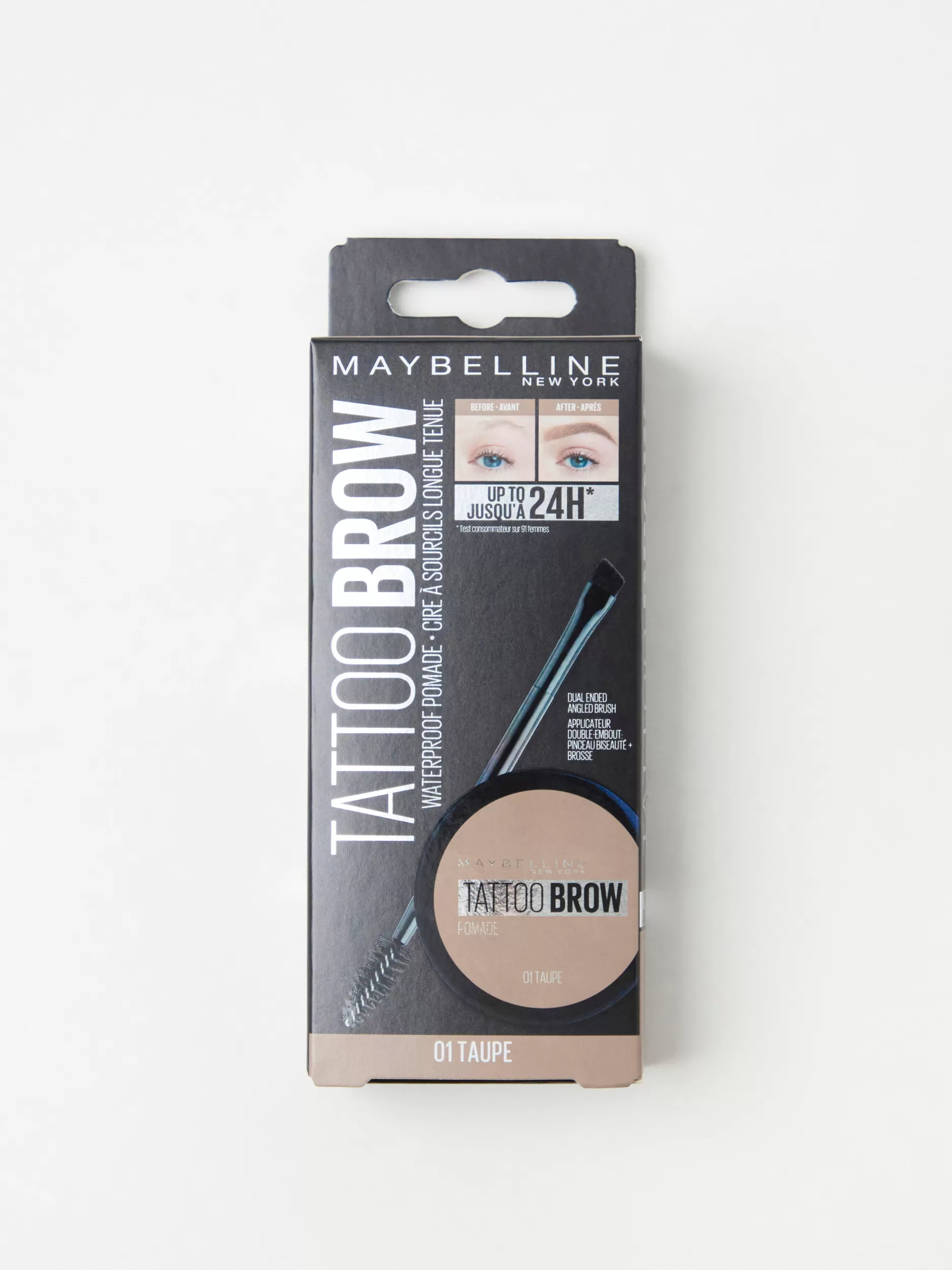 Lindex Øyenbryn<Maybelline Tattoo Brow Pomade Pot 1 Taupe