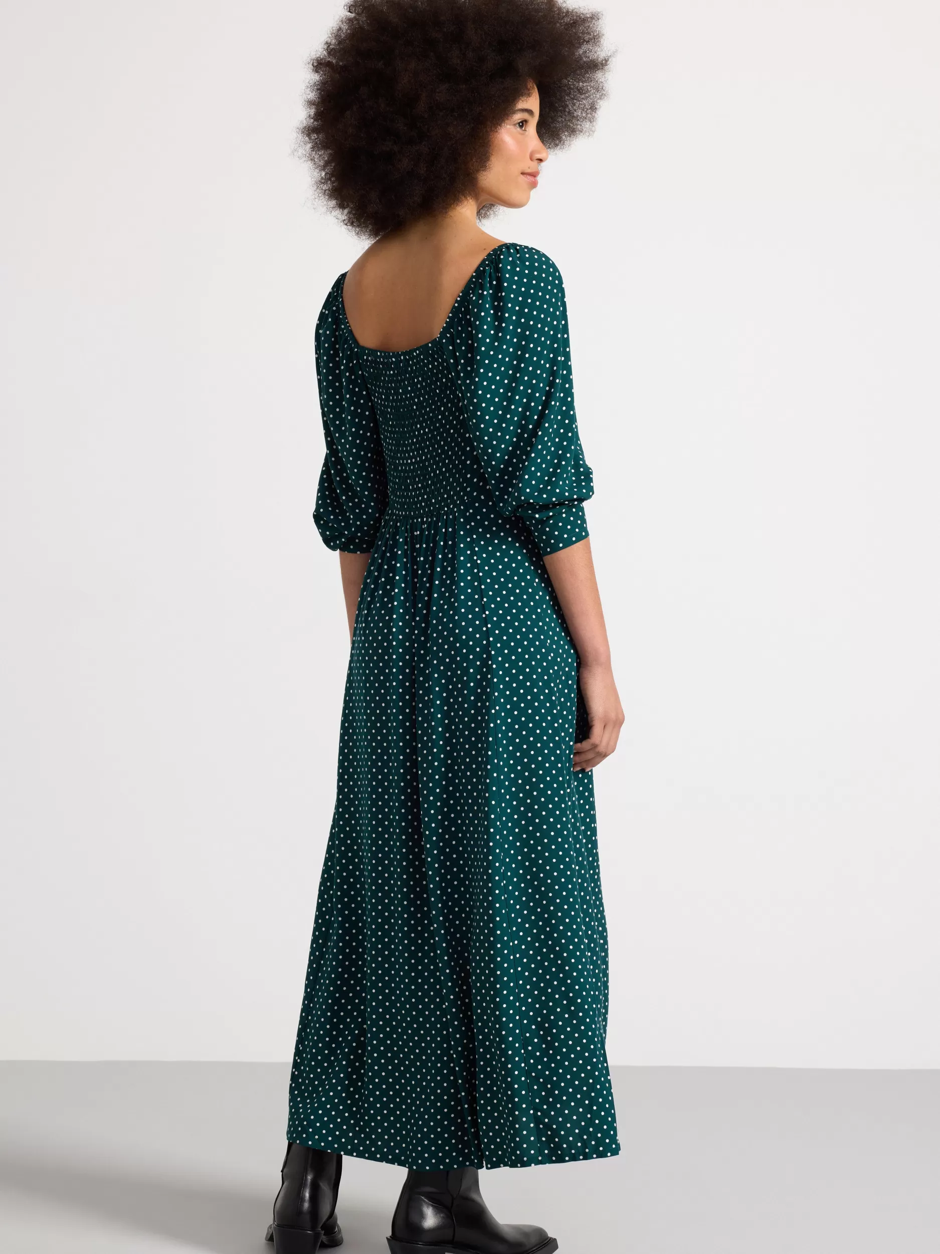 Lindex Kjoler<Midikjole Dark Green