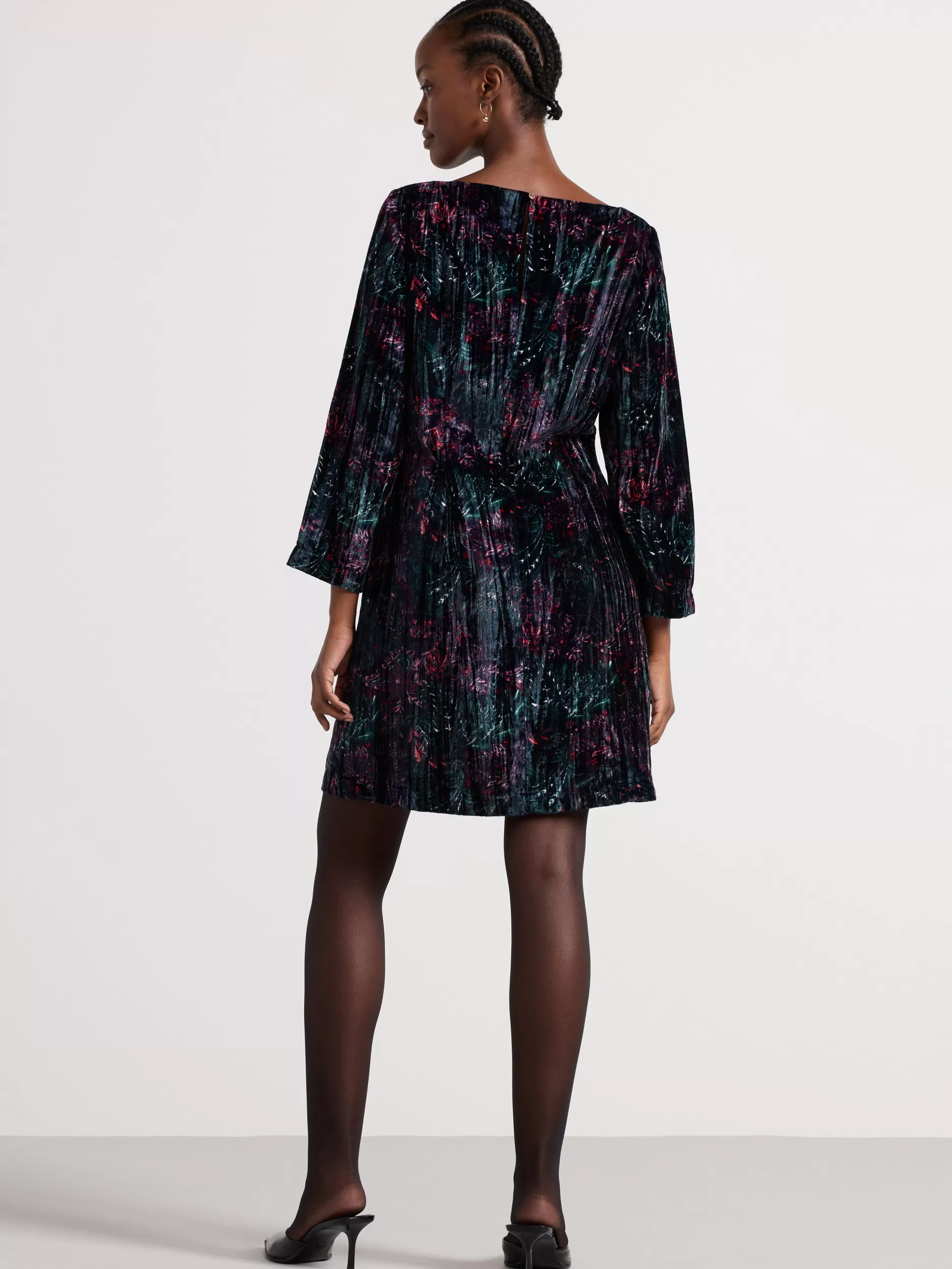Lindex Kjoler<Midikjole I Floyel Dark Navy