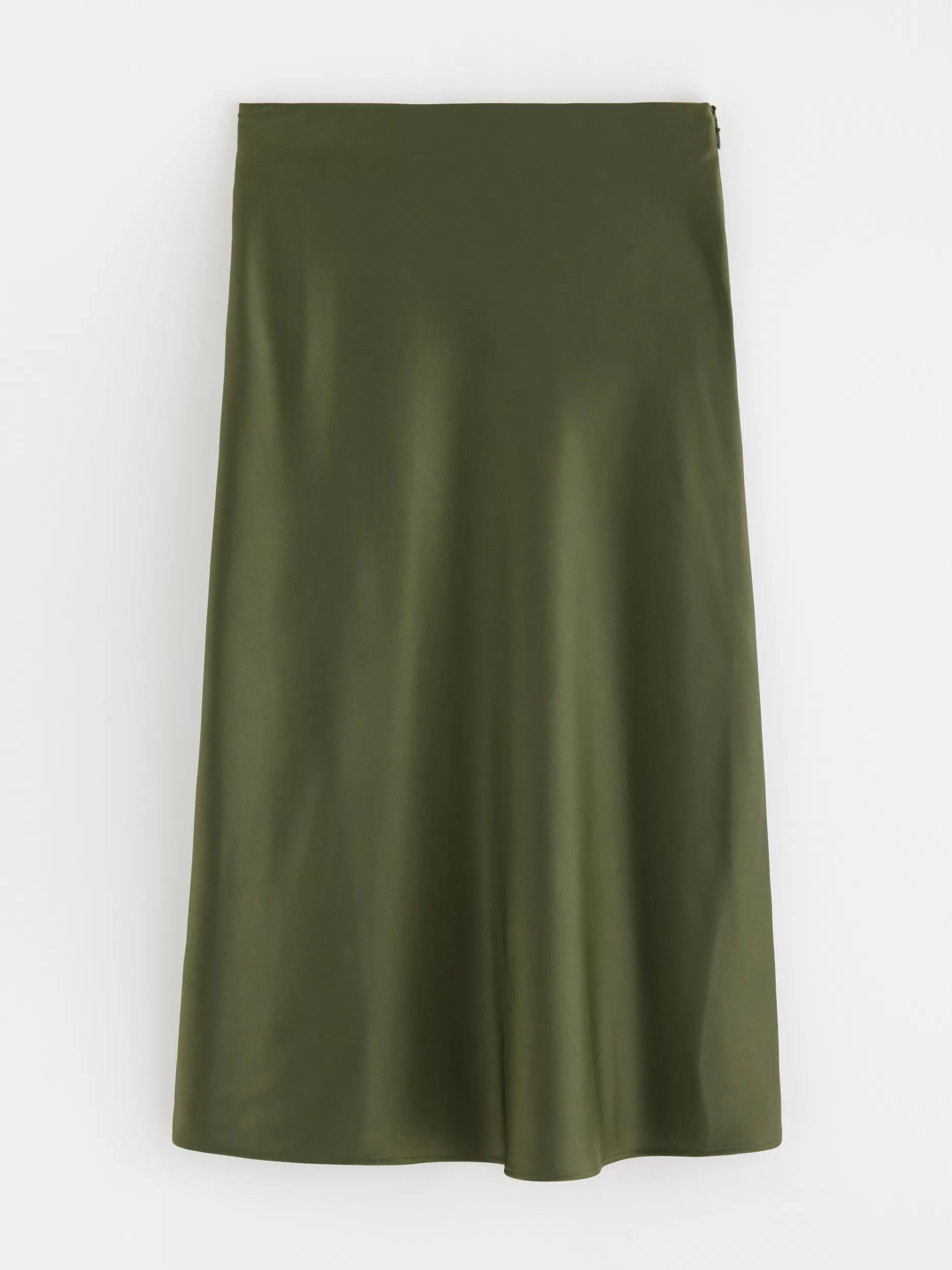 Lindex Skjørt<MidiSkjørt I Sateng Dark Green