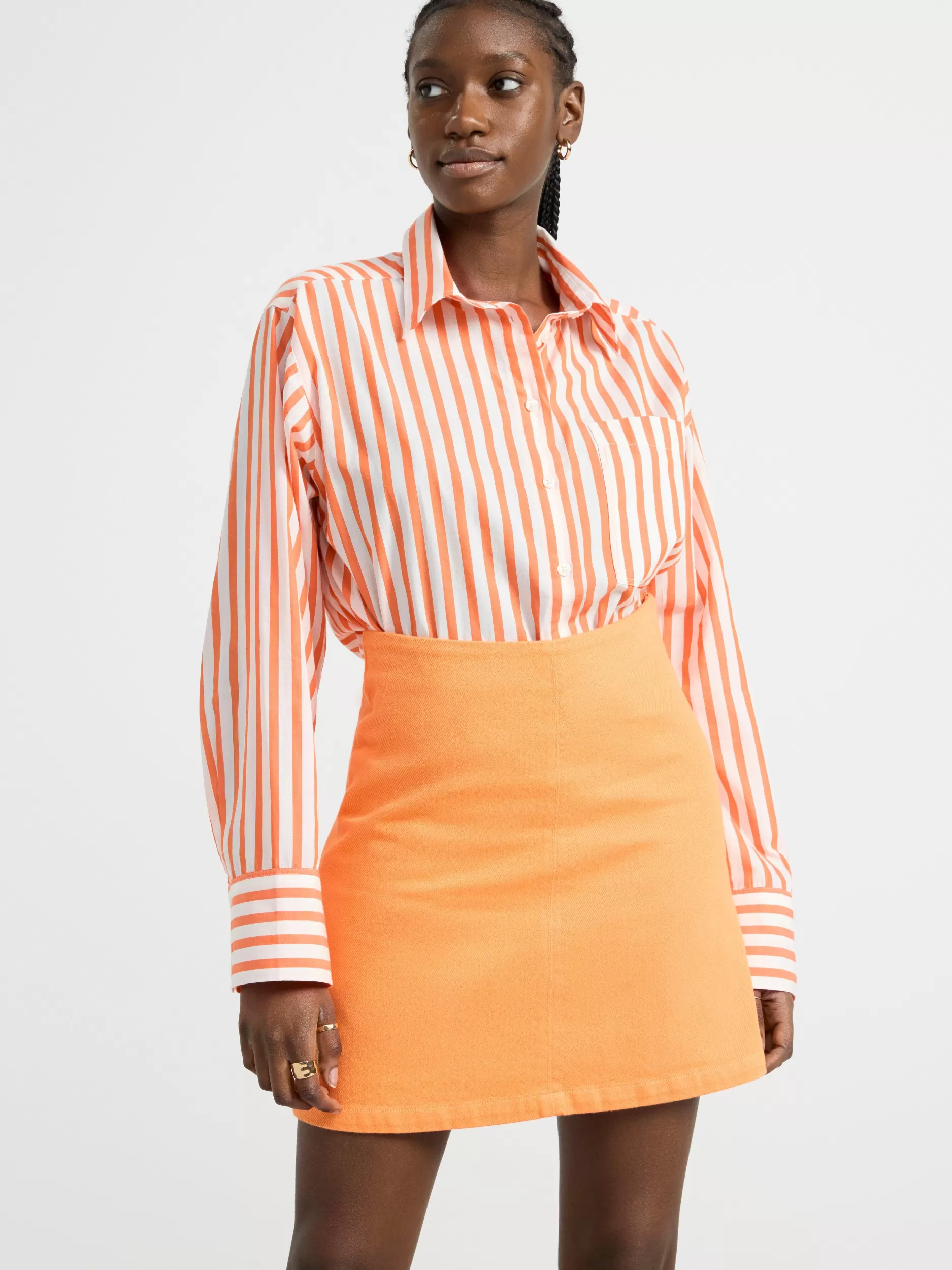 Lindex Skjørt<MinibomullsSkjørt Light Orange