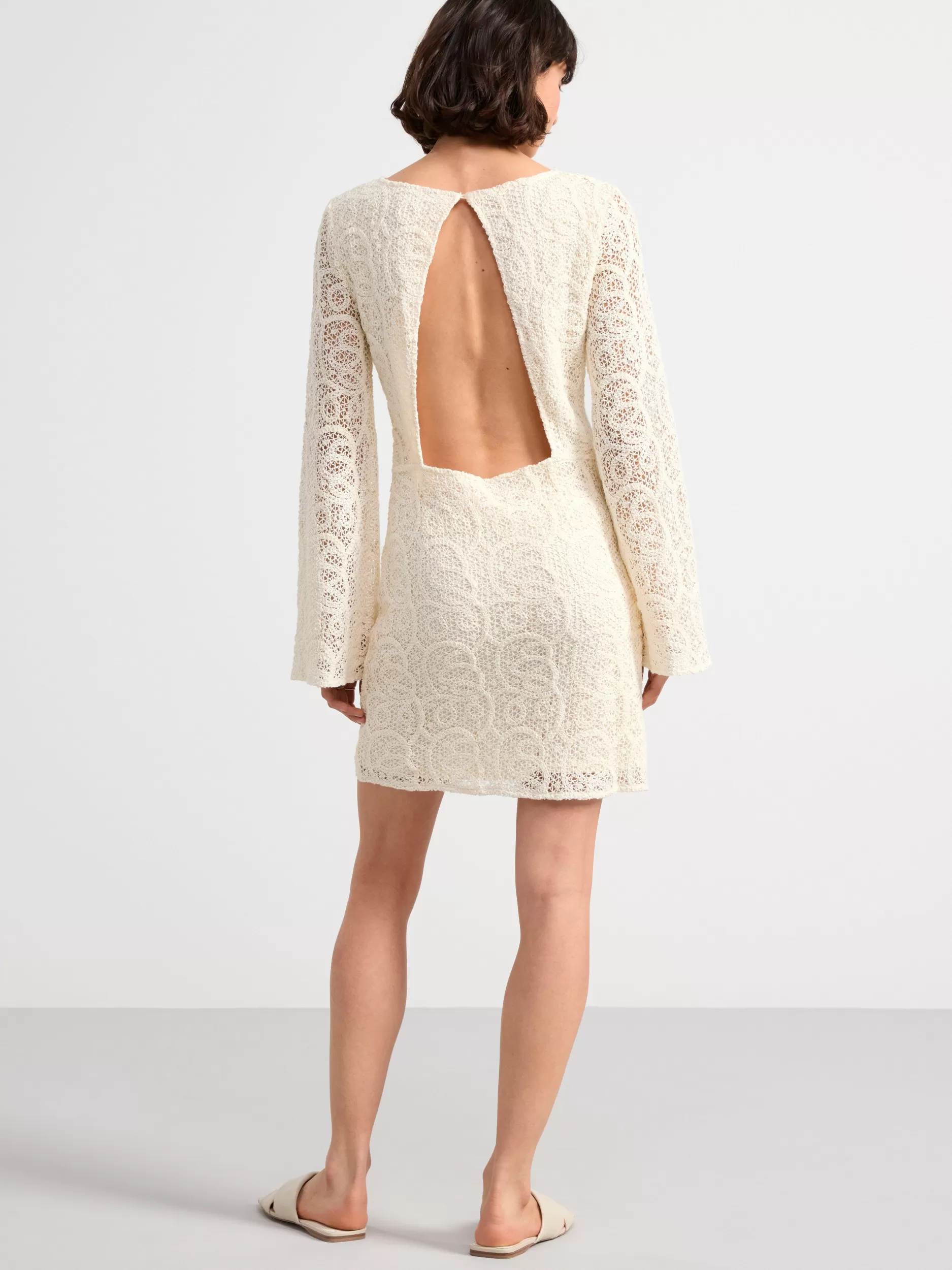 Lindex Kjoler<Minikjole Med Blonder White