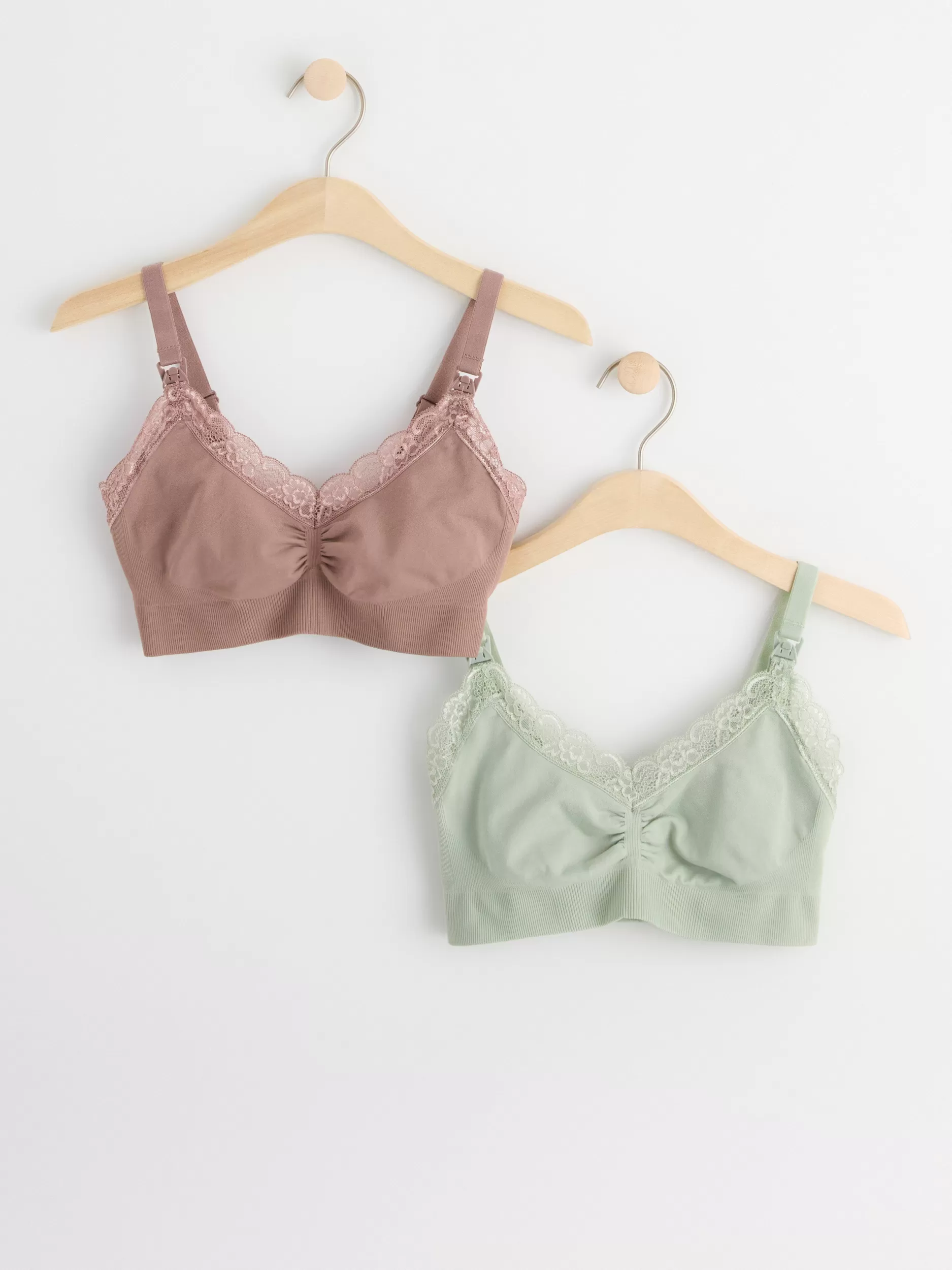 Lindex Bh<Mom 2-Pakning Med Somlose Amme-Bh-Er Light Dusty Lilac