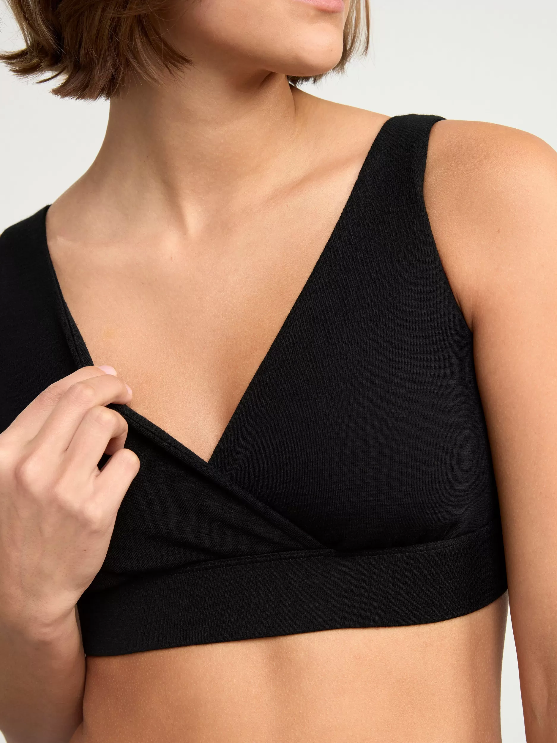 Lindex Bh<Mom Amme-Bh Av Merinoull Black