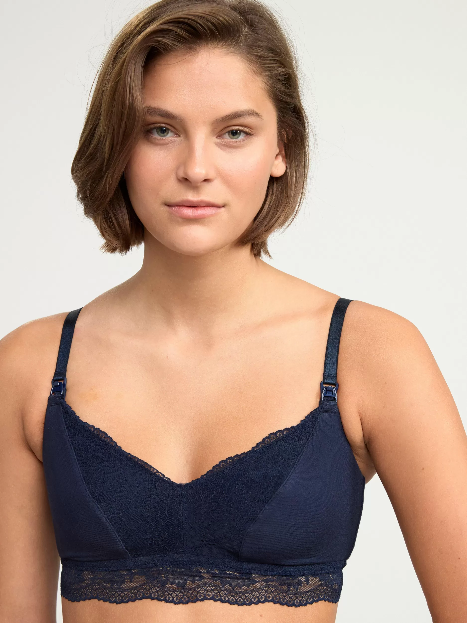 Lindex Mammaundertøy<Mom Amme-Bh Med Blonder Navy