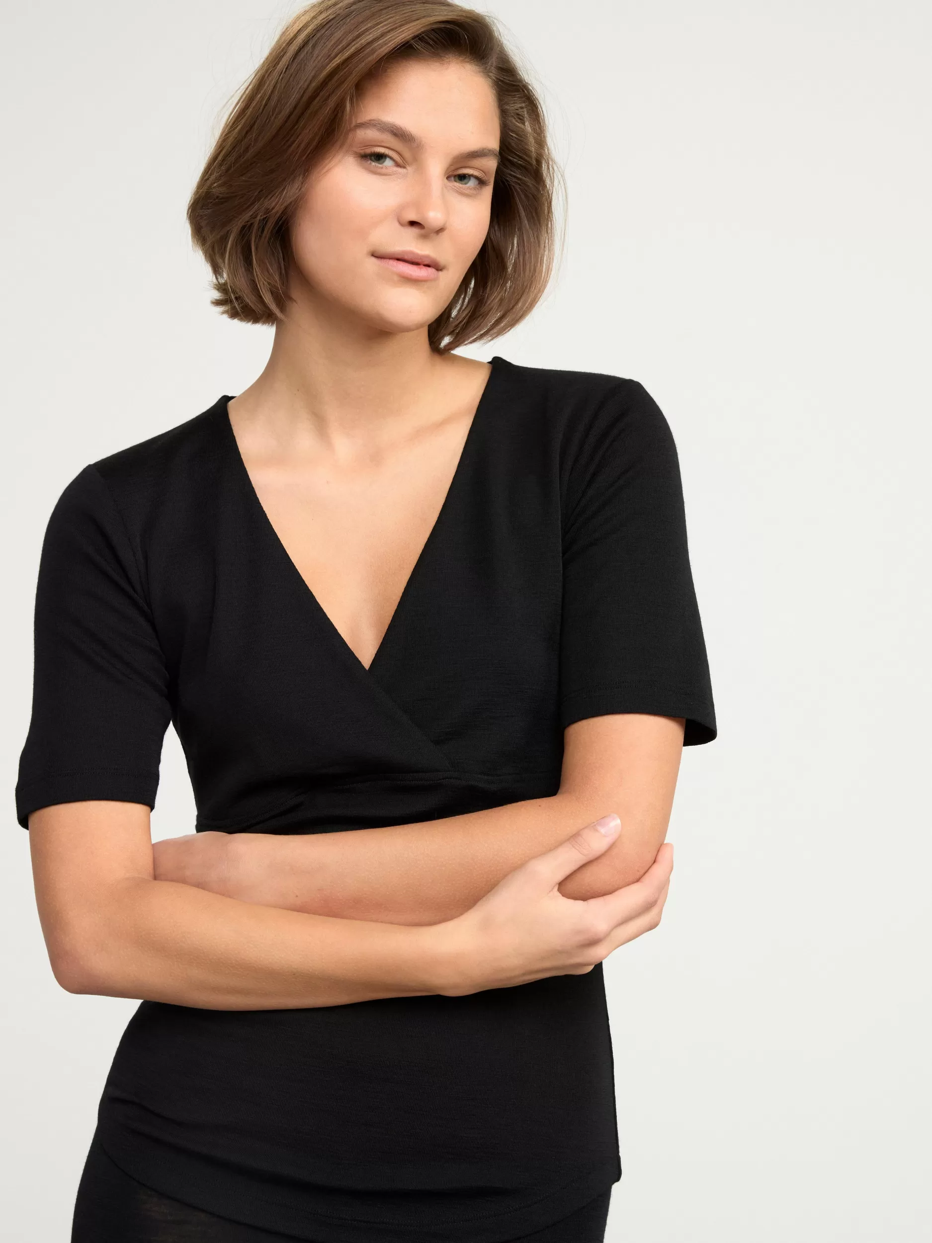 Lindex Ullundertøy<Mom Ammeoverdel I Merinoull Black