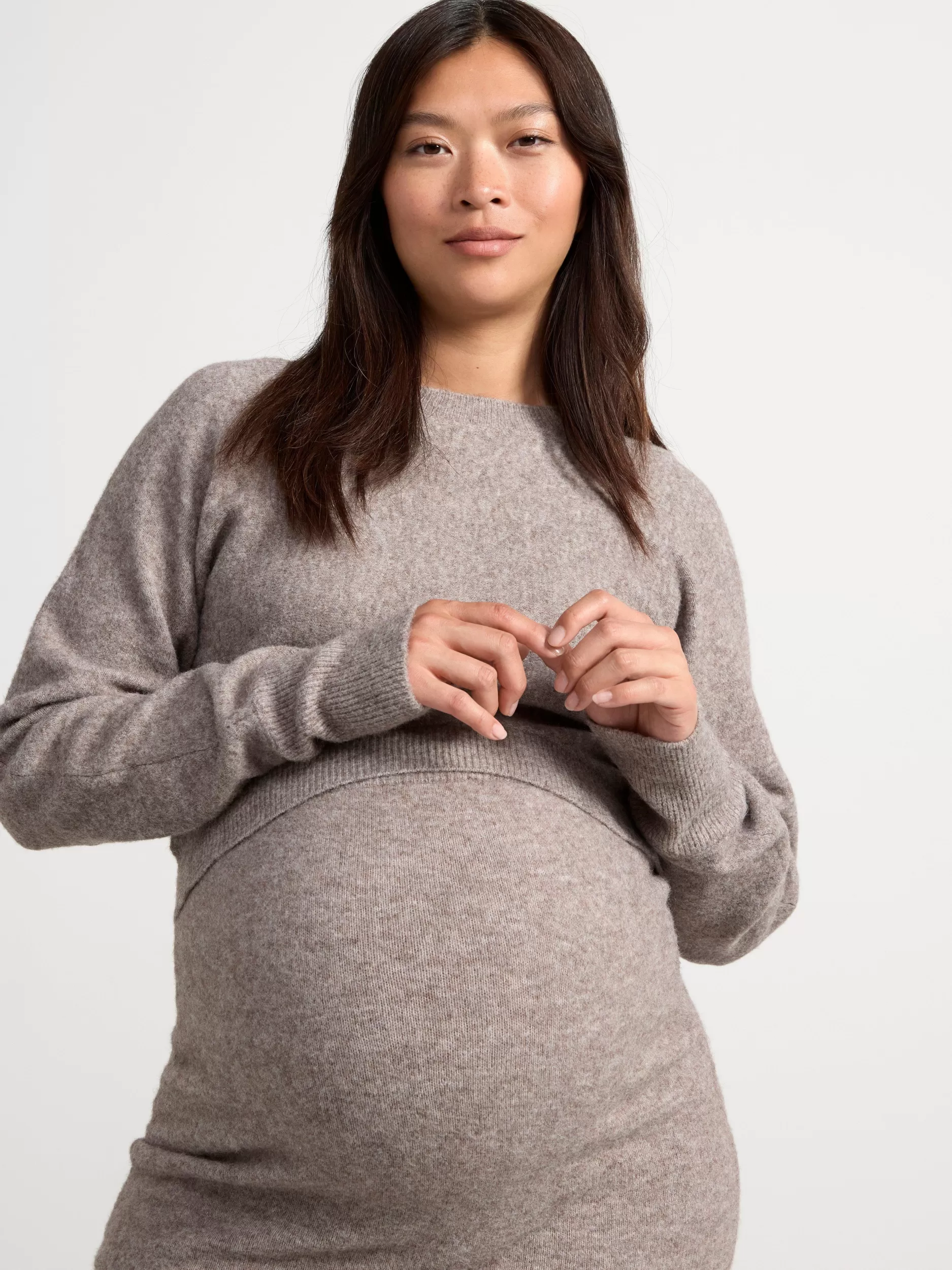 Lindex Gensere & Cardiganer<Mom Avkortet Genser Brown