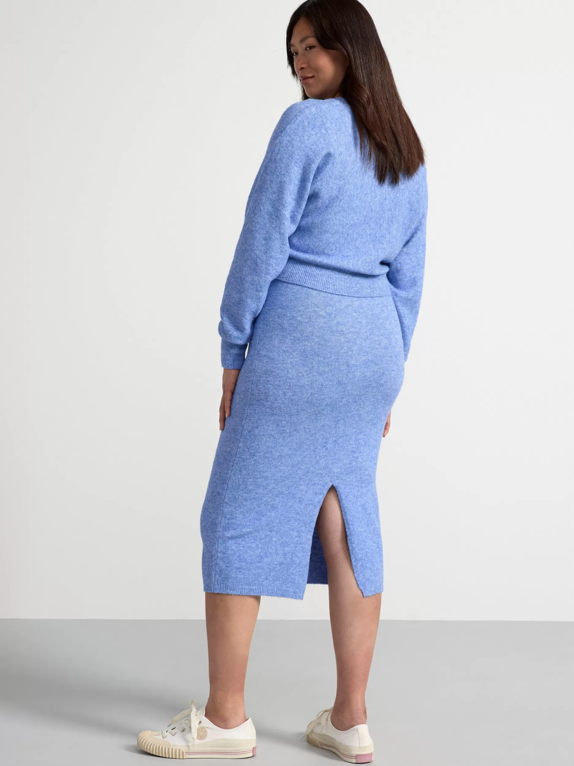 Lindex Gensere & Cardiganer<Mom Avkortet Genser Blue