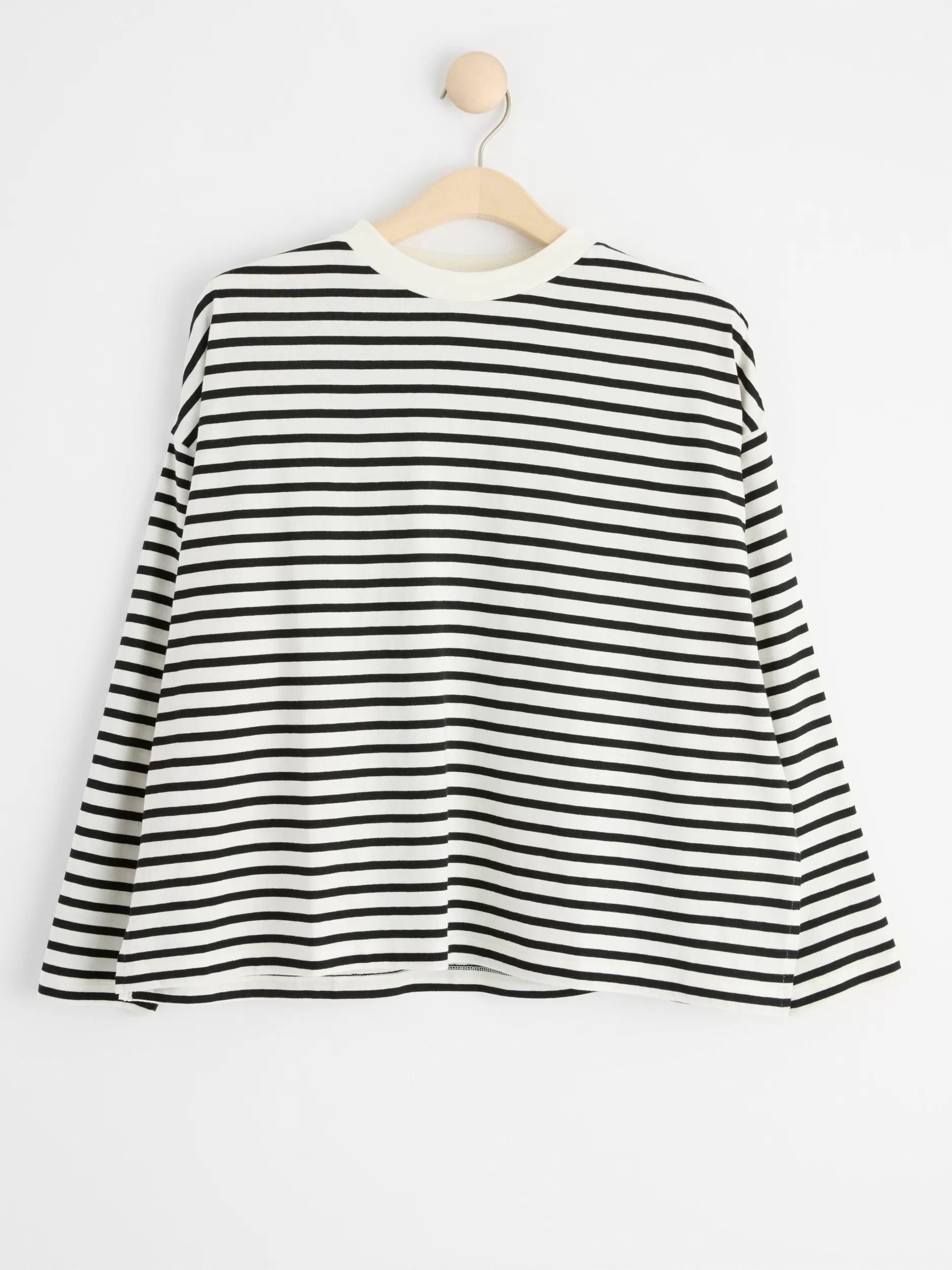 Lindex Mammaklær<Mom Langermet Overdel Med Striper Light White