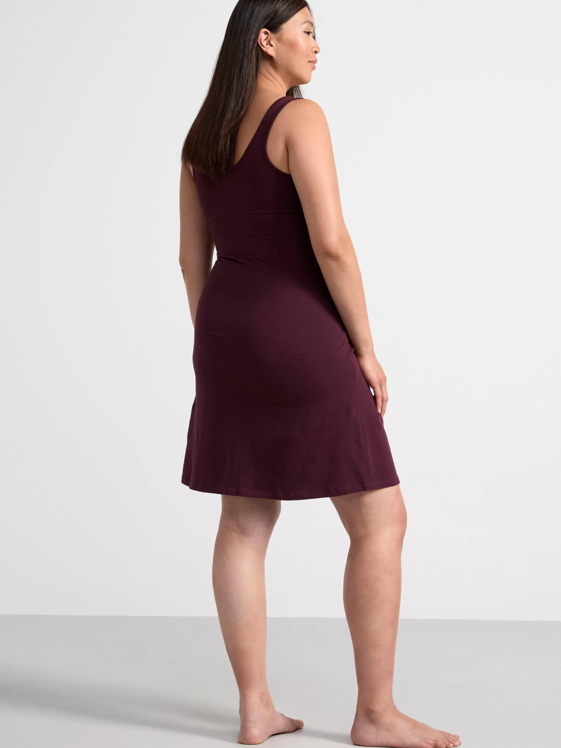 Lindex Nattøy<Mom Nattkjole Dark Dusty Lilac