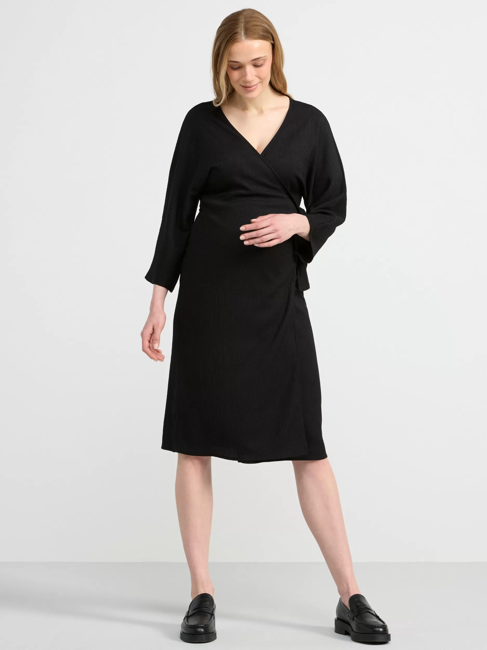 Lindex Mammaklær<Mom Omslagskjole Black