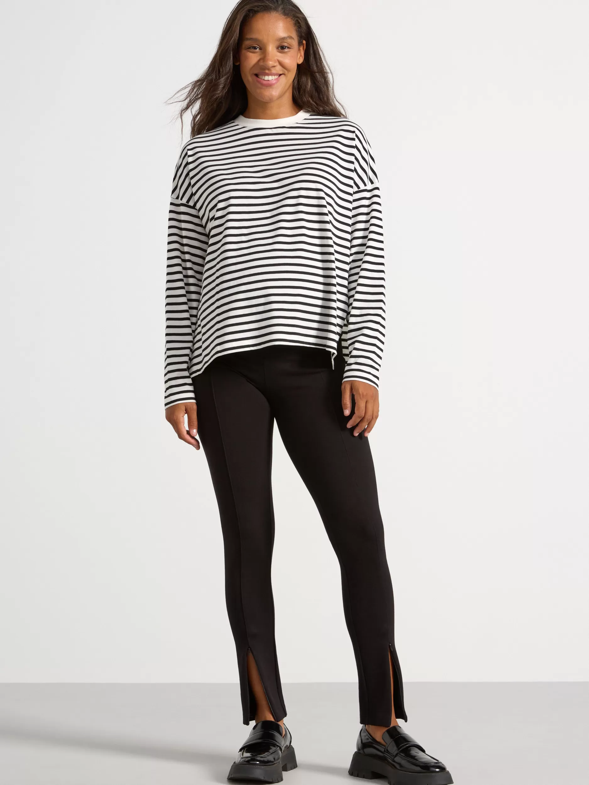 Lindex Bukser<Mom Punto-Leggings Black