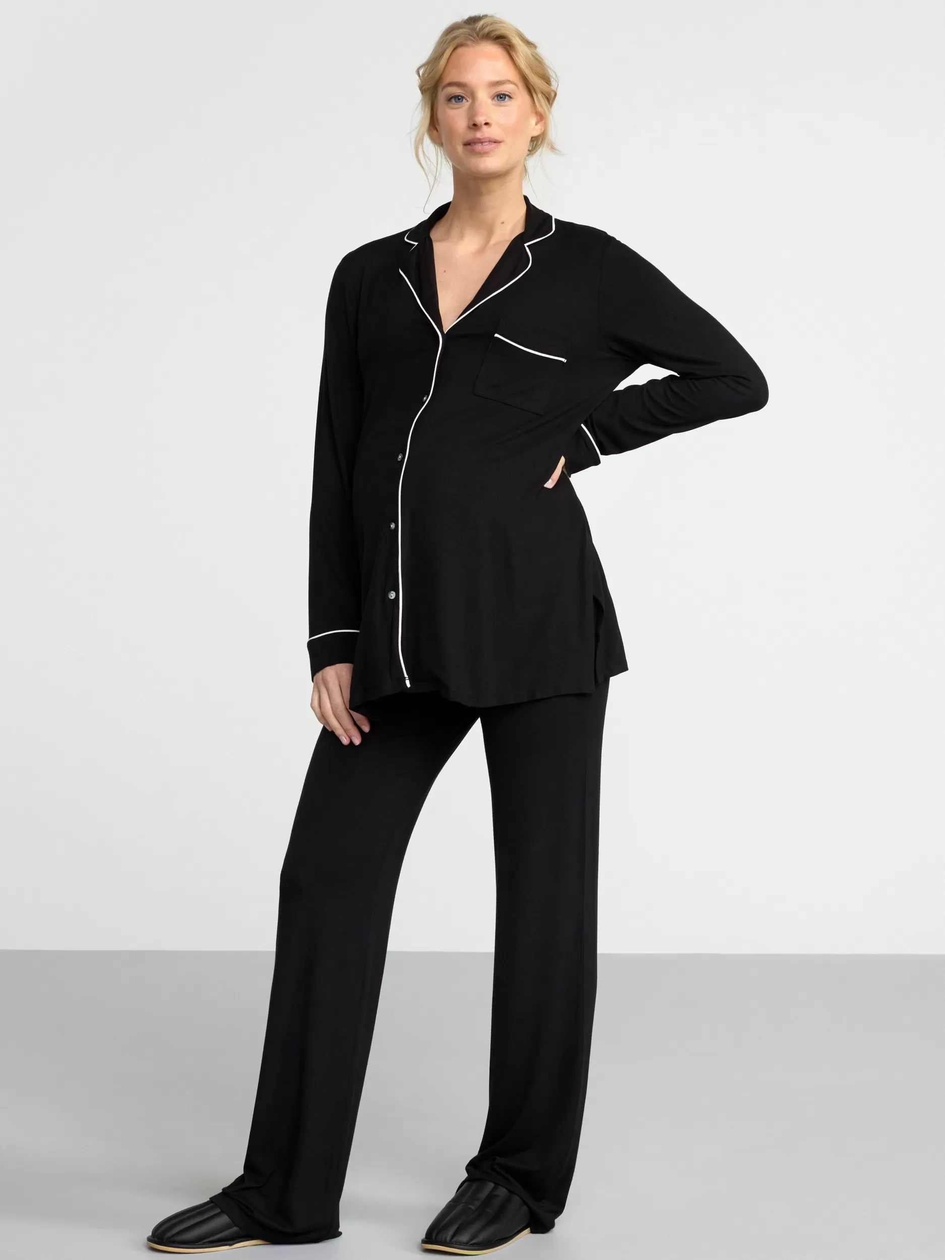 Lindex Nattøy<Mom Pyjamassett Black