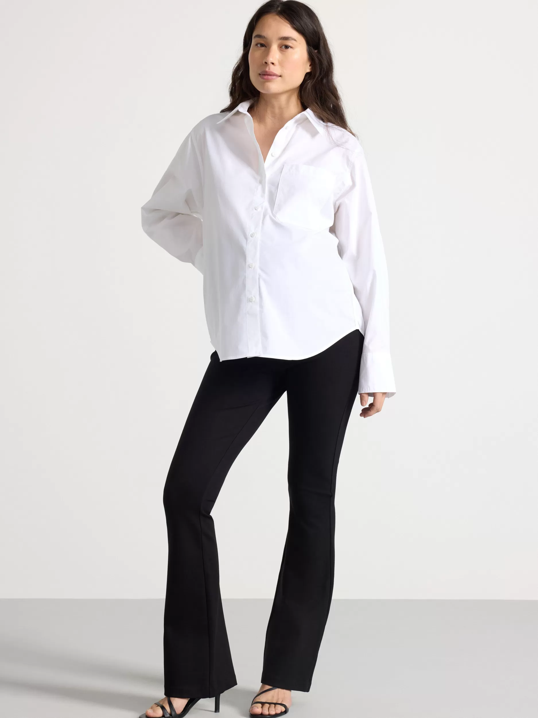 Lindex Bukser<Mom Utsvingede Punto-Leggings Black