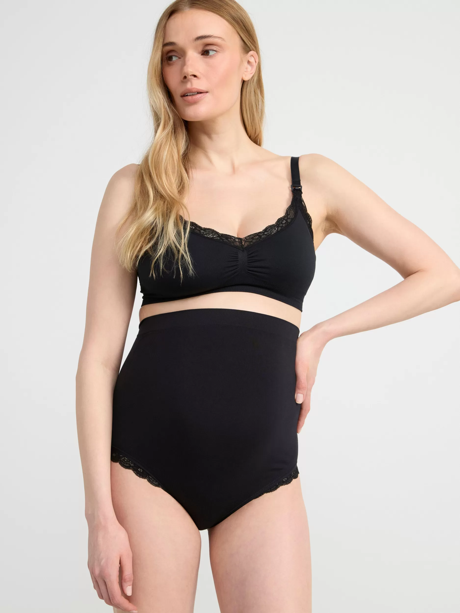 Lindex Mammaundertøy<Mom-Truse Med Hoyt Liv Black