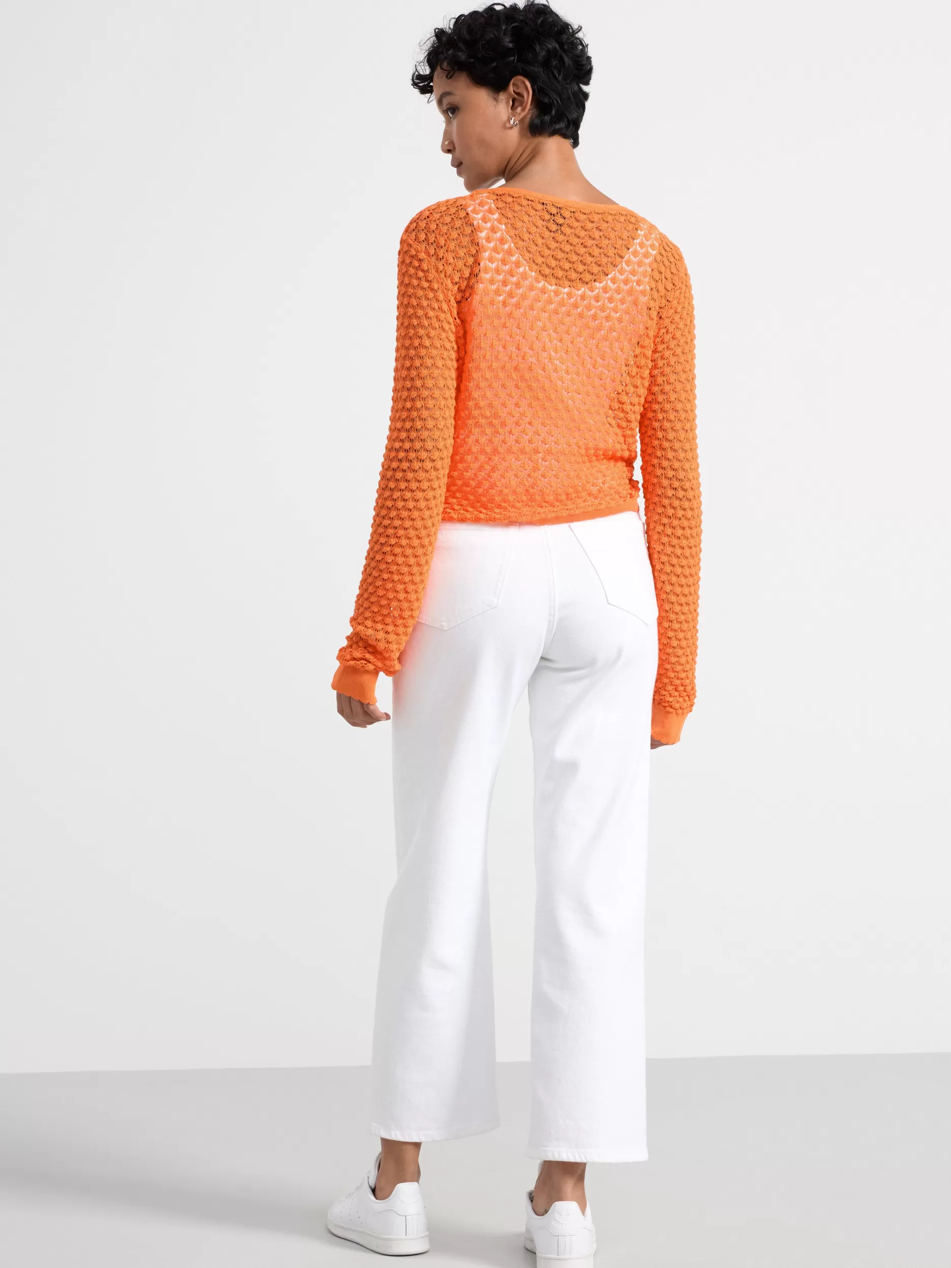 Lindex Gensere & Cardiganer<Monsterstrikket Cardigan Orange