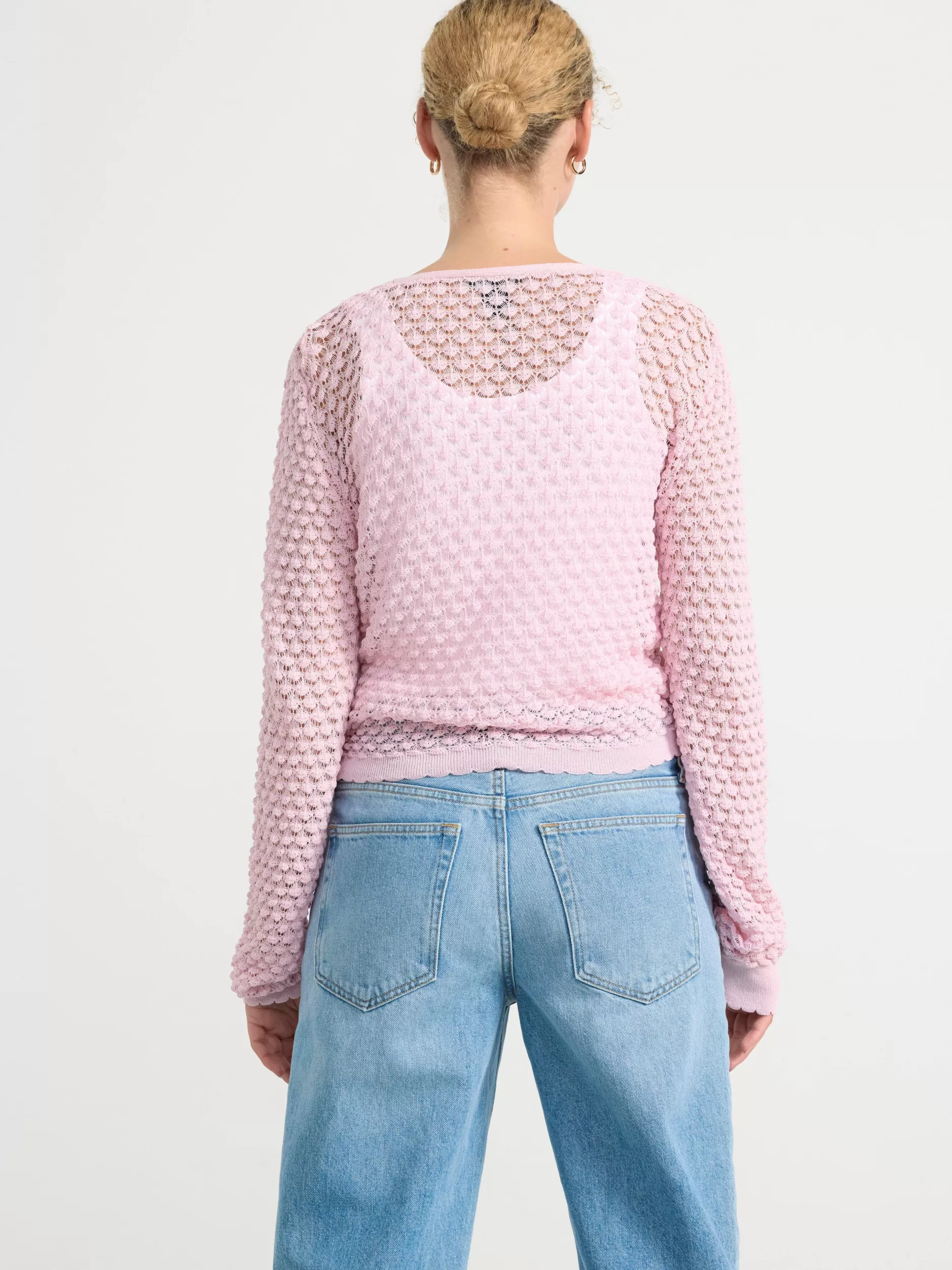 Lindex Gensere & Cardiganer<Monsterstrikket Cardigan Pink