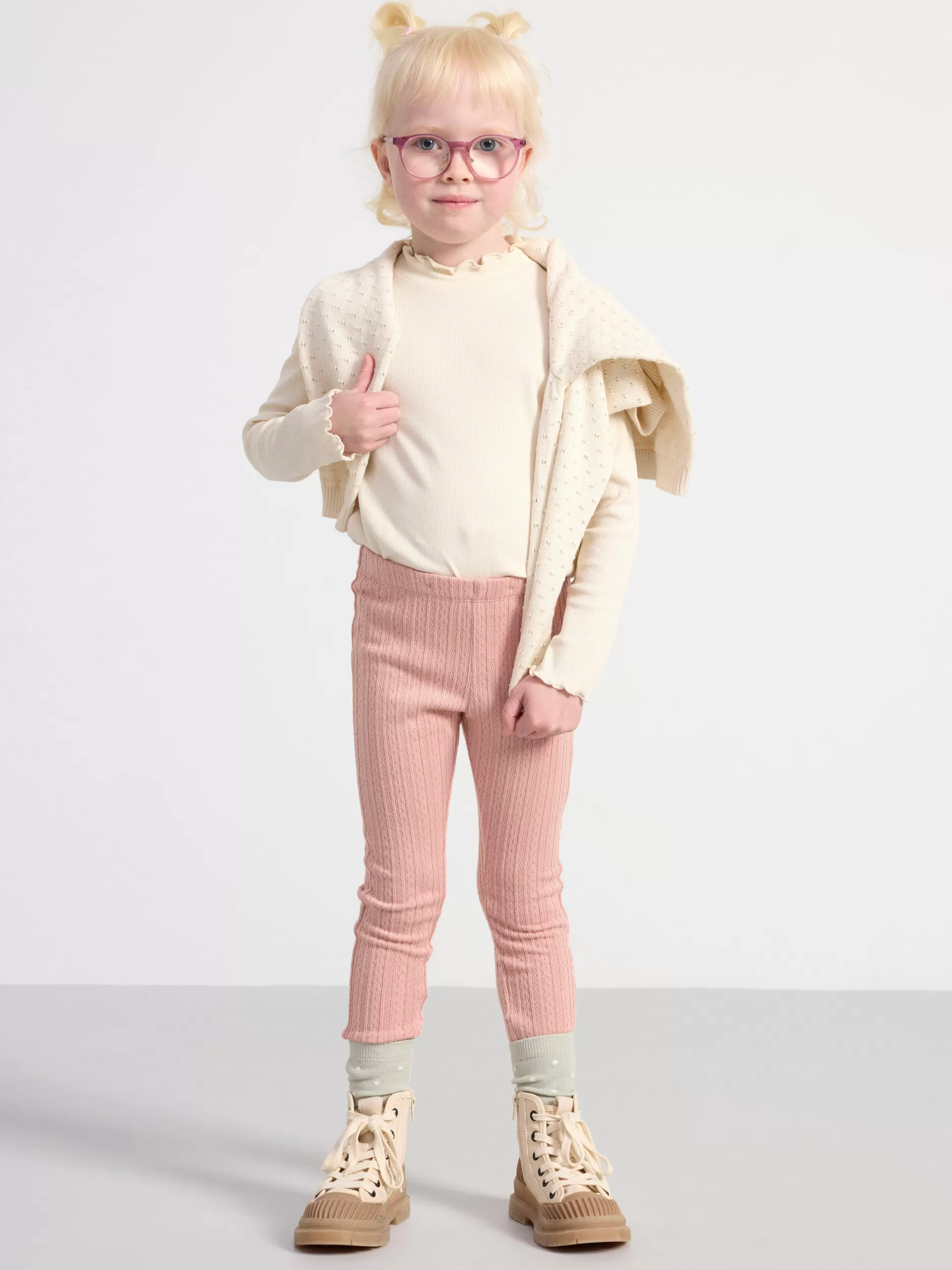 Lindex Bukser & Leggings<Monsterstrikket Leggings Dusty Pink