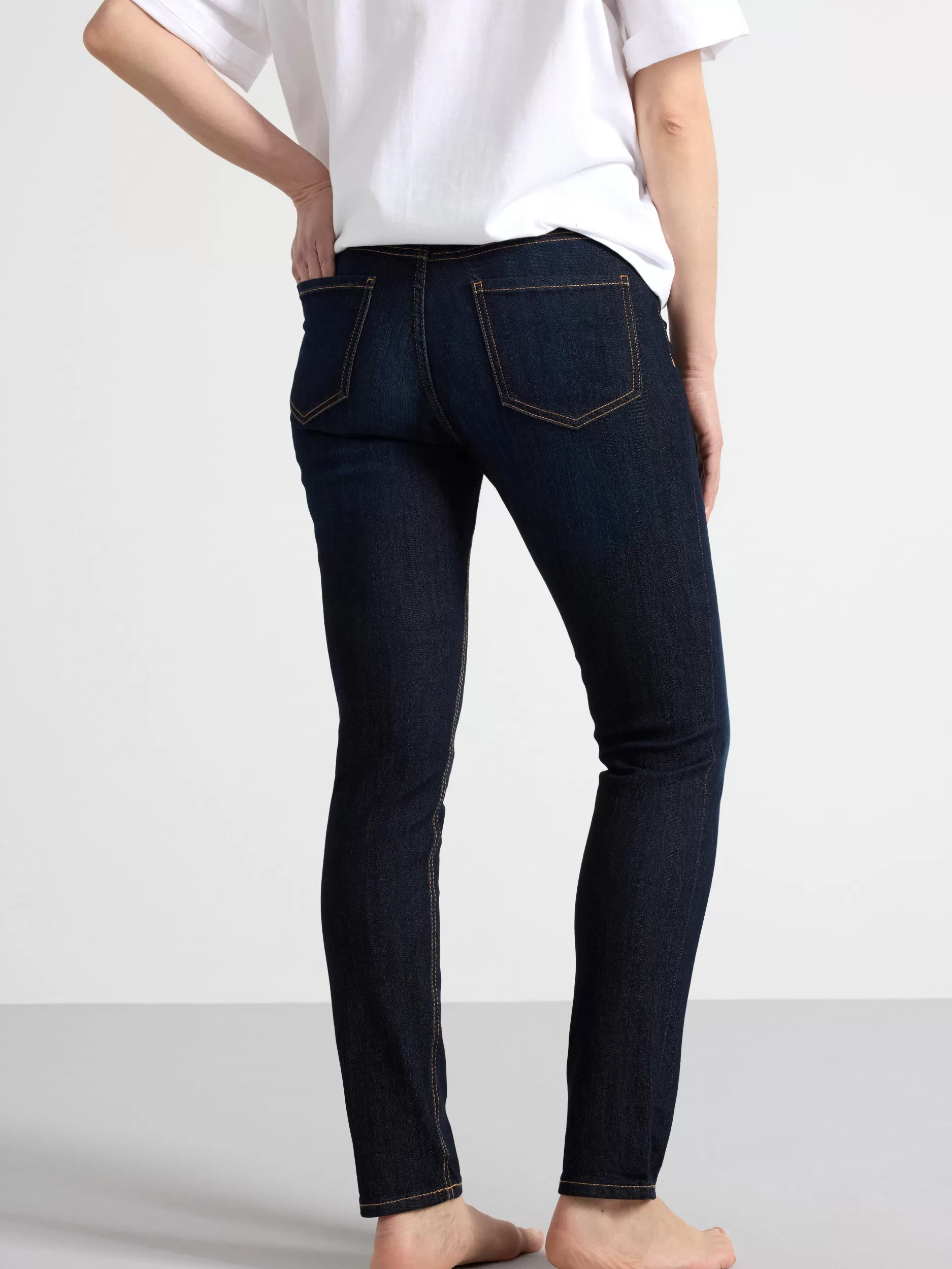 Lindex Jeans<Morkebla Tova-Jeans I Smal Passform Dark Denim