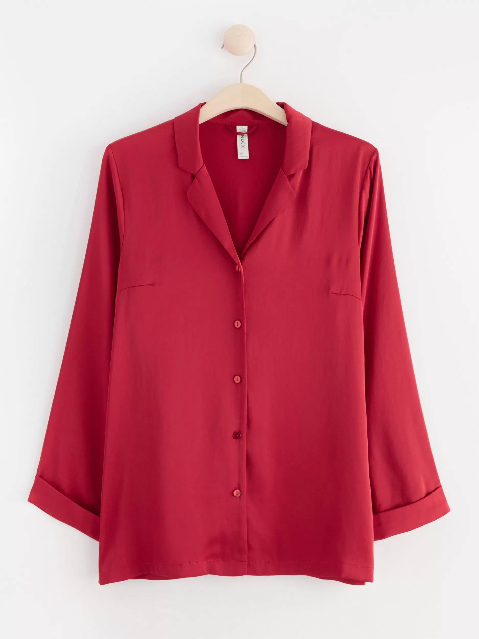 Lindex Nattøy<NattSkjørte I Sateng Red
