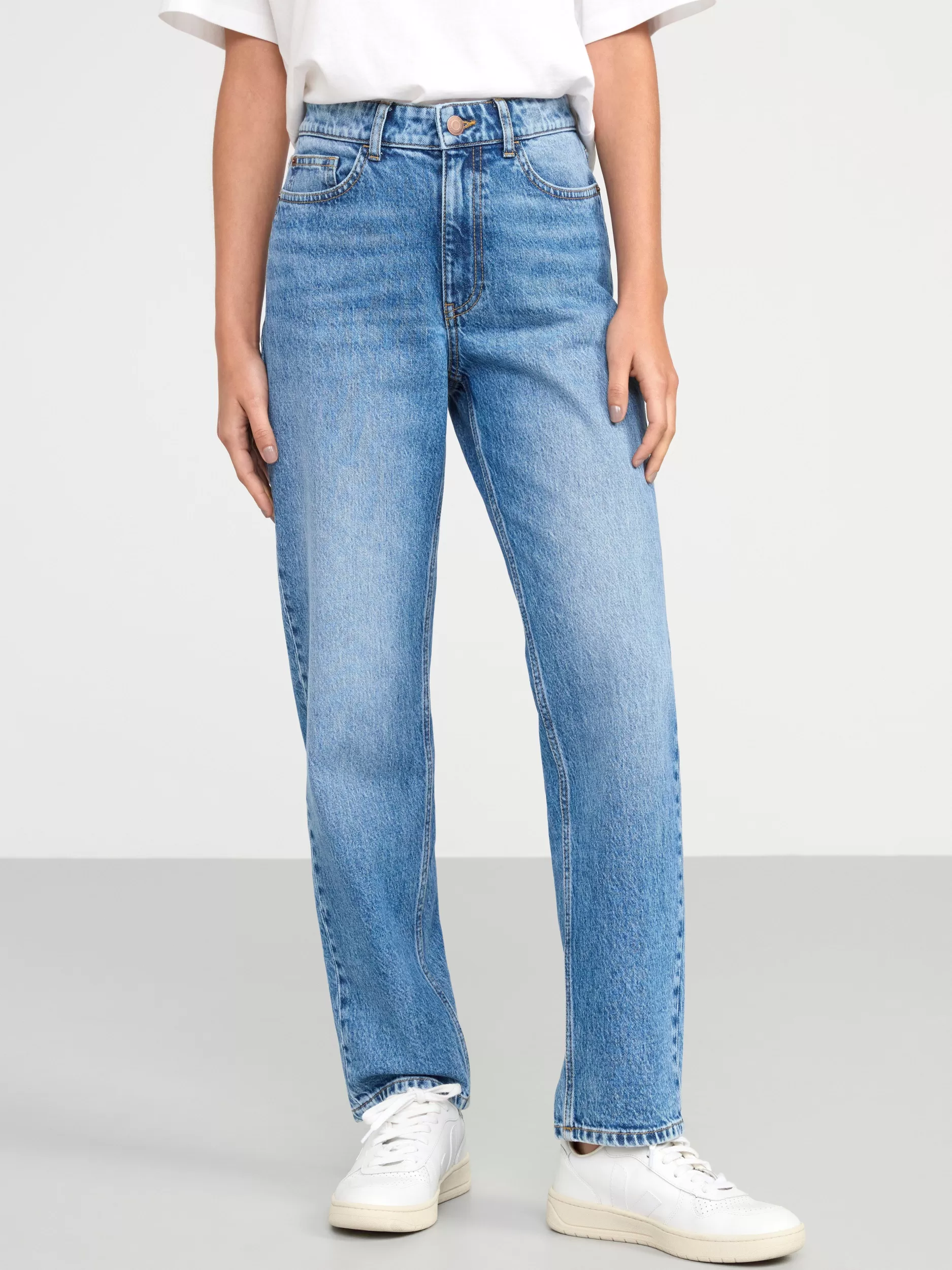 Lindex Jeans<Nea Avkortede, Rette Jeans Denim Blue