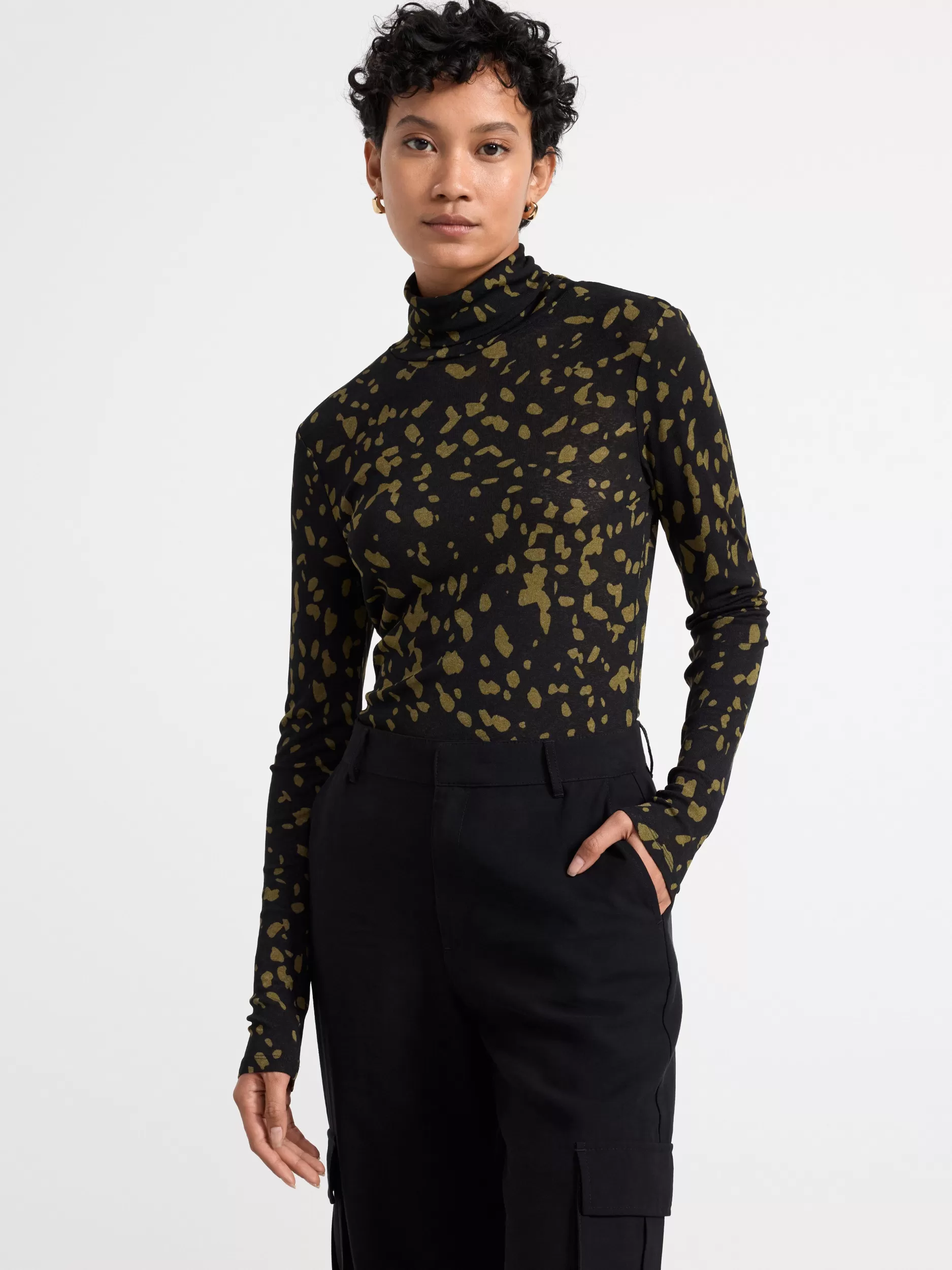 Lindex Topper & T-Skjorter<Overdel Med Hoy Hals Black