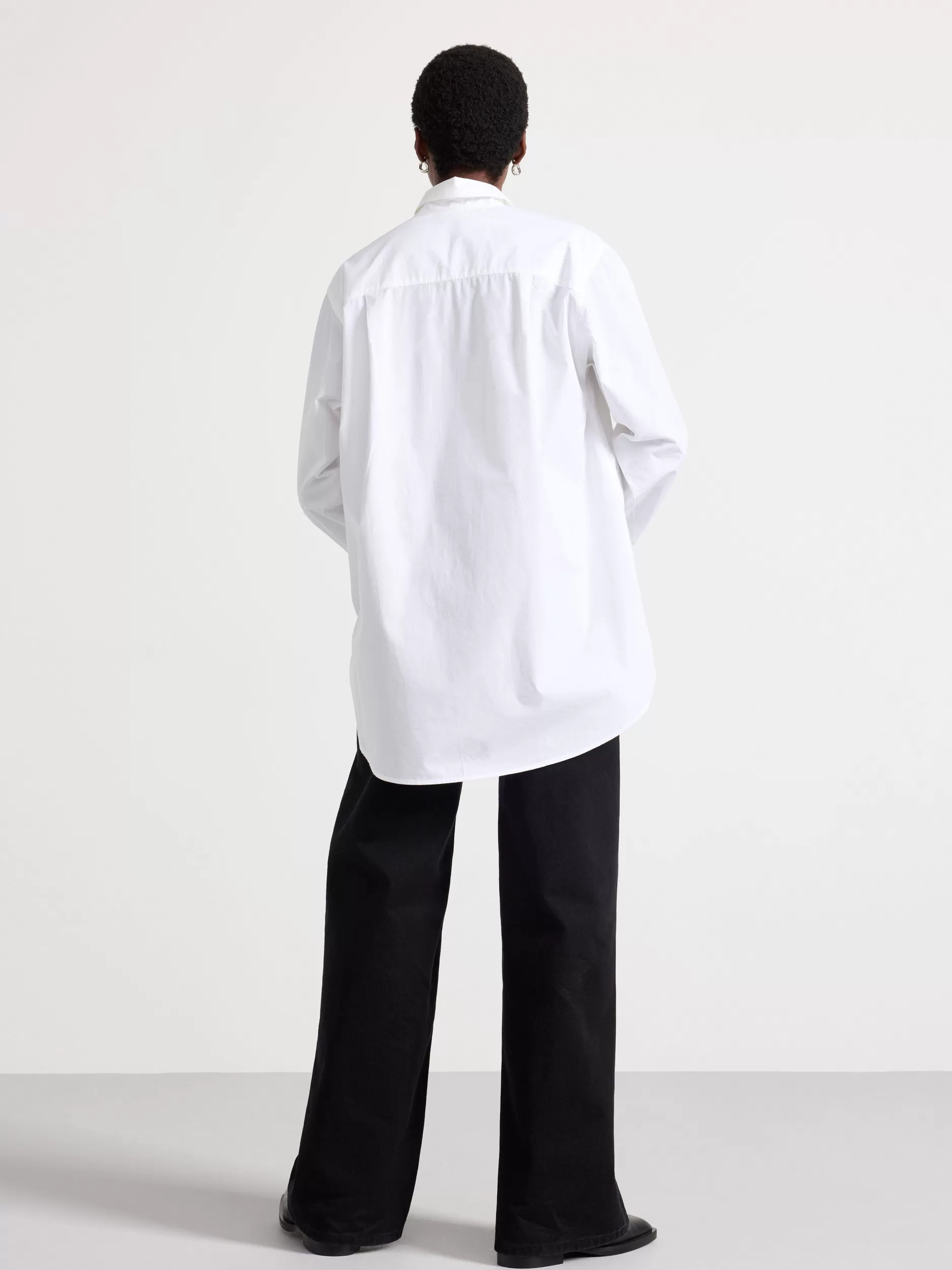 Lindex Bluser & Skjorter<Oversized BomullsSkjørte White