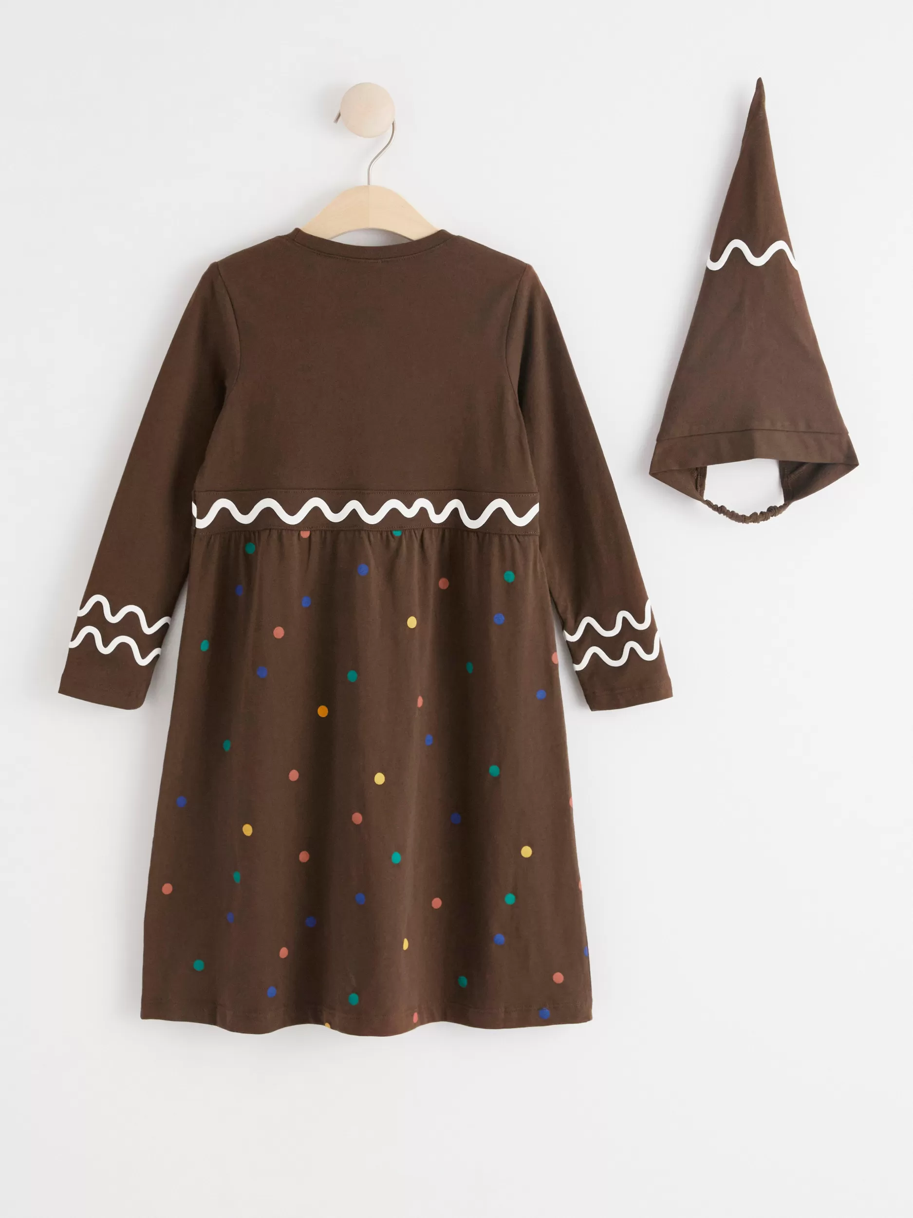 Lindex Kjoler<Pepperkakekostyme Med Lue Dk Brown