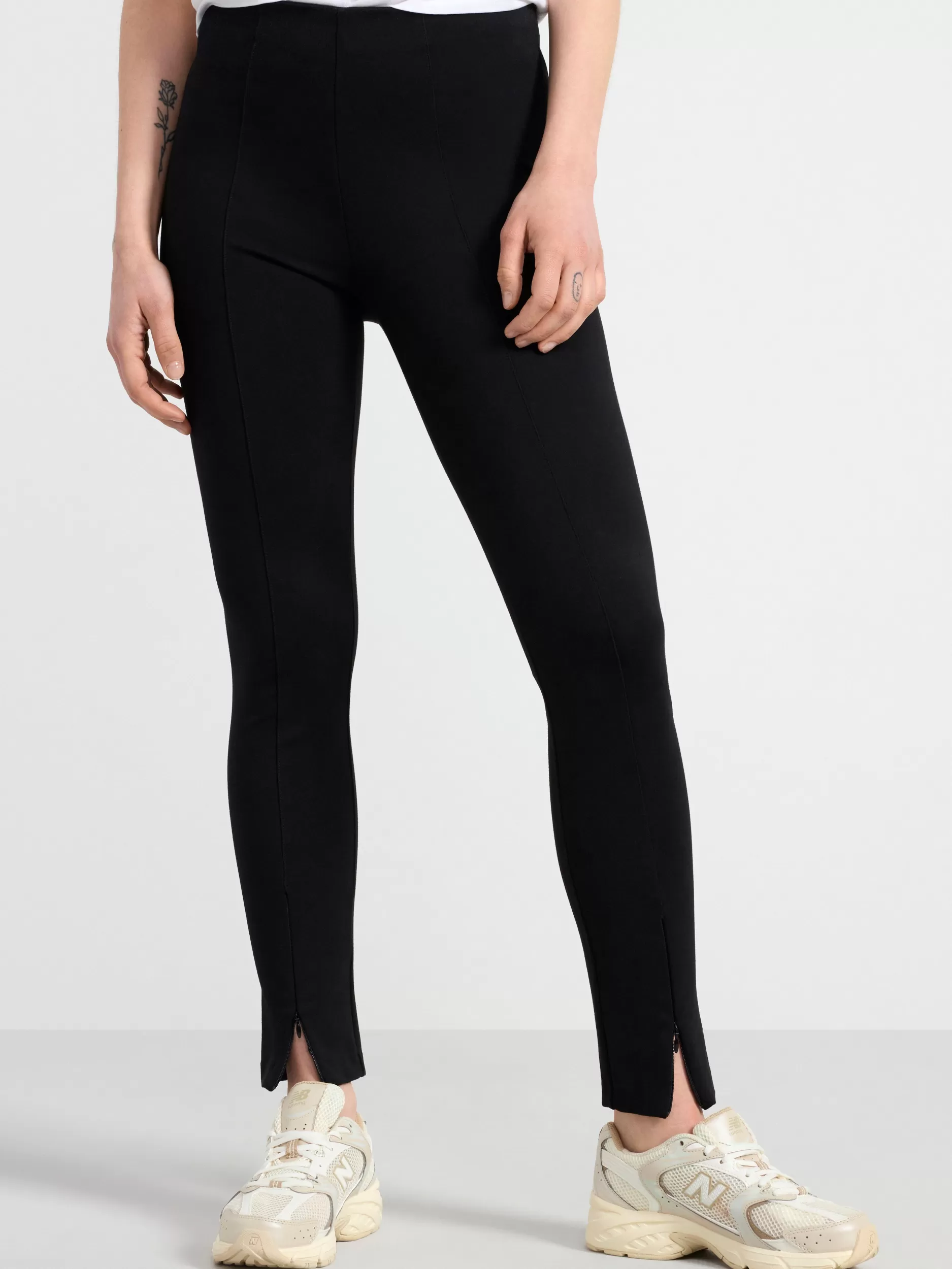 Lindex Bukser<Punto-Leggings Med Hoyt Liv Black