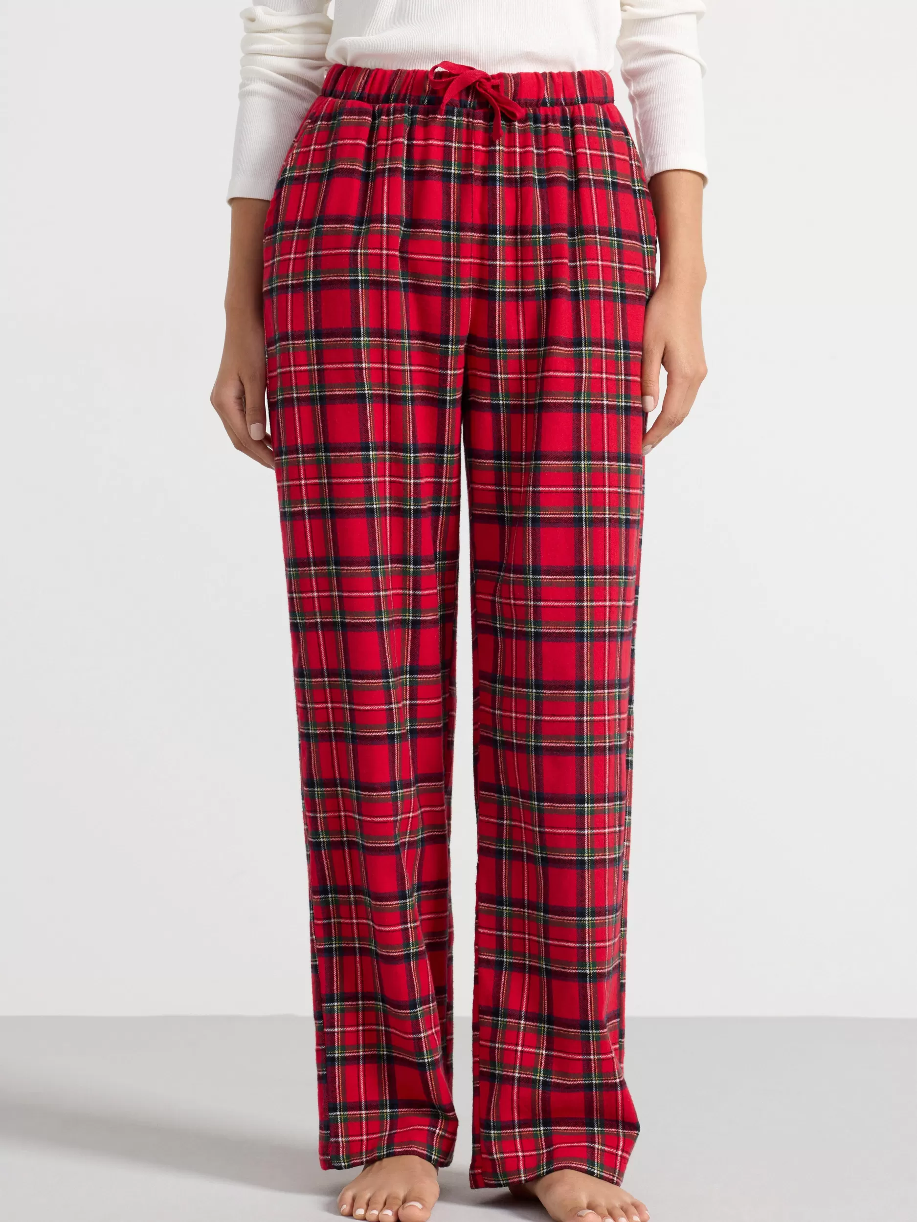 Lindex Nattøy<Pyjamasbukser I Flanell Red