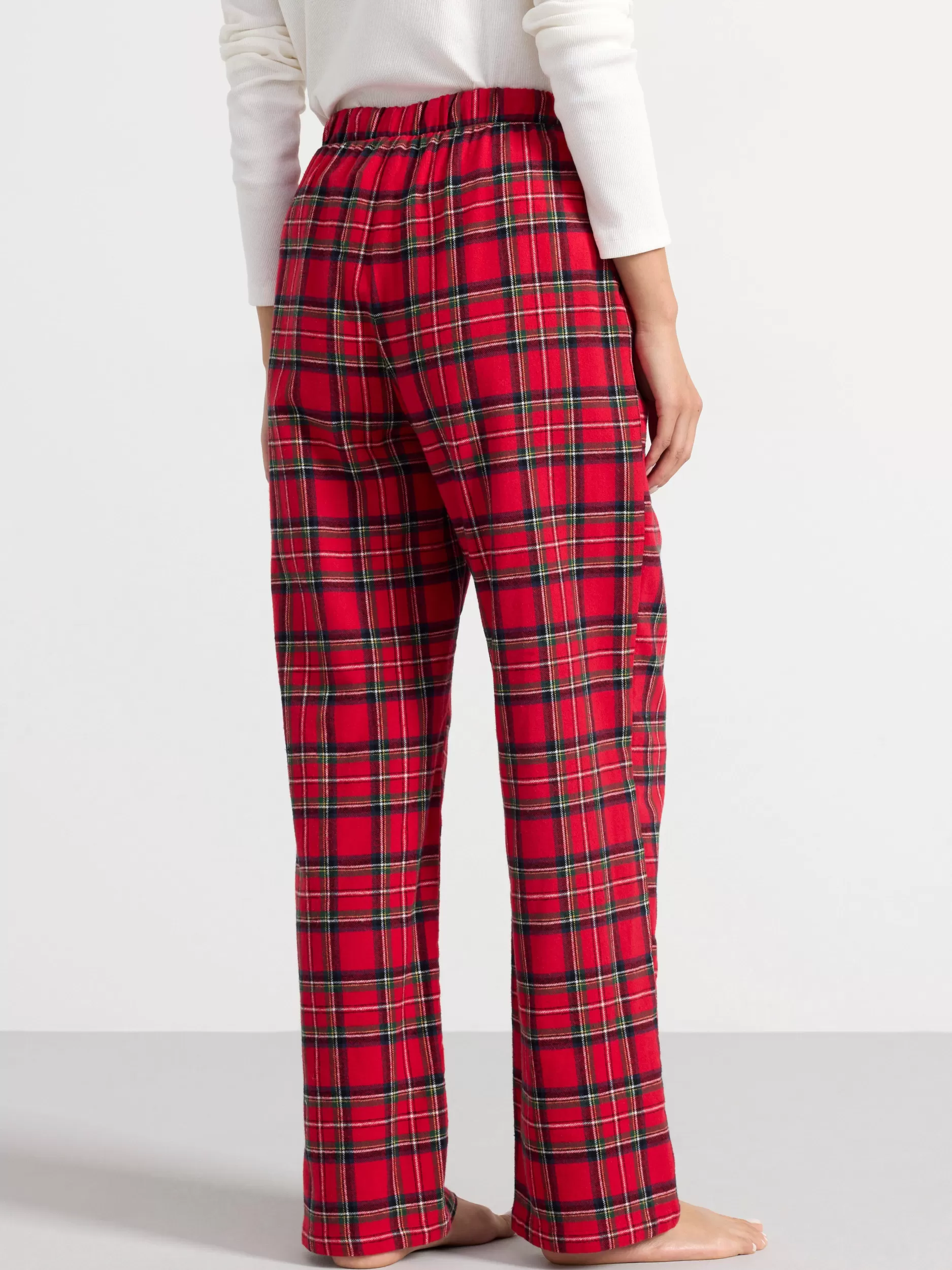 Lindex Nattøy<Pyjamasbukser I Flanell Red